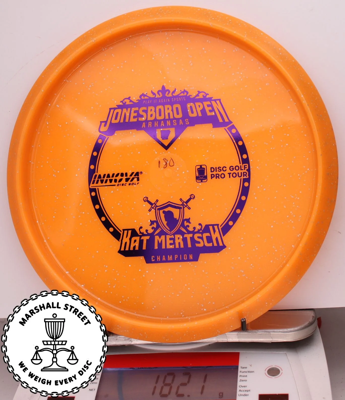 293738.jpg Metal Flake Color Glow Champion Jay, Kat Mertsch 2023 Jonesboro Open - Bottom Stamp - #15 Orange, 182