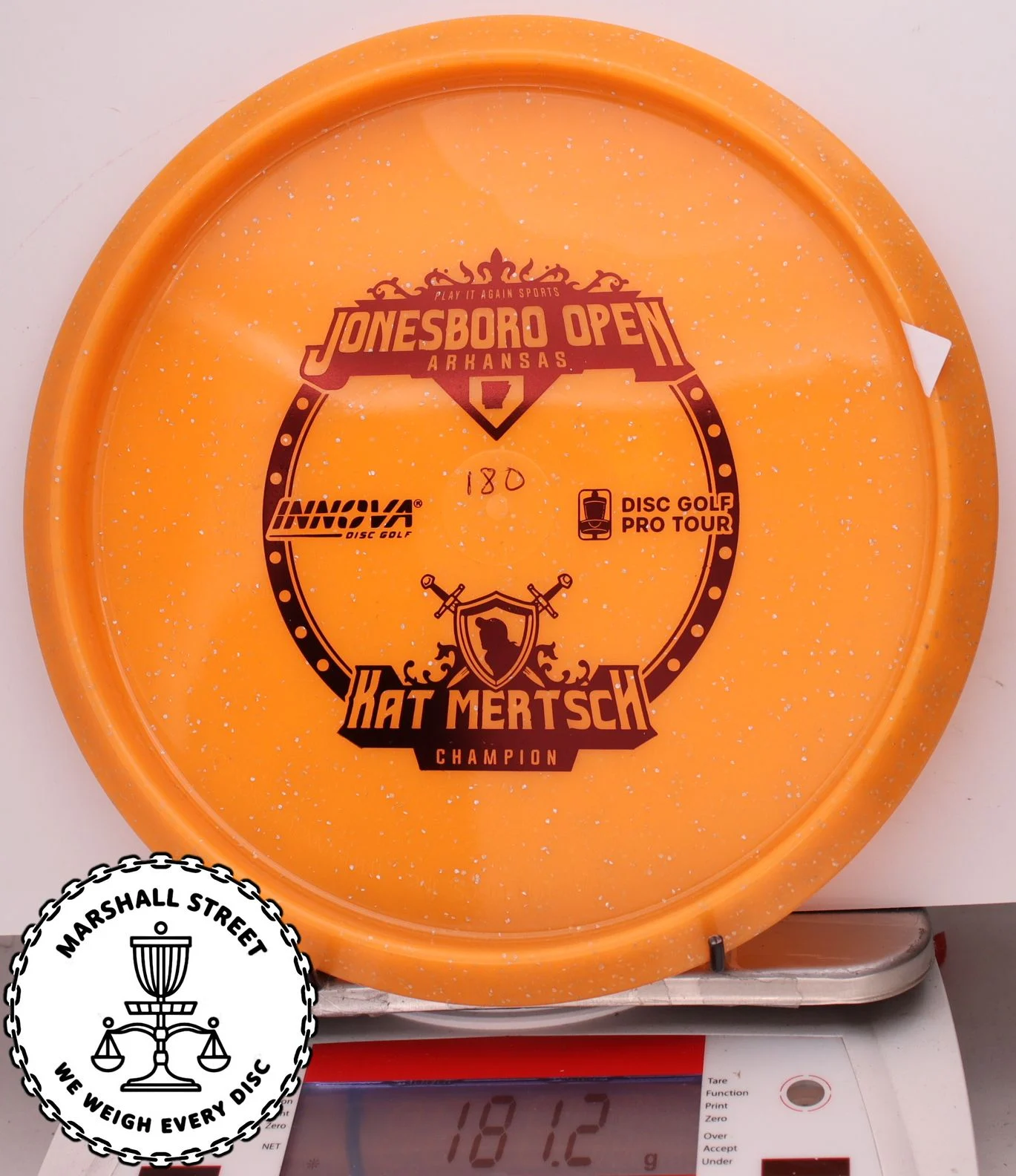293736.jpg Metal Flake Color Glow Champion Jay, Kat Mertsch 2023 Jonesboro Open - Bottom Stamp - #13 Orange, 181
