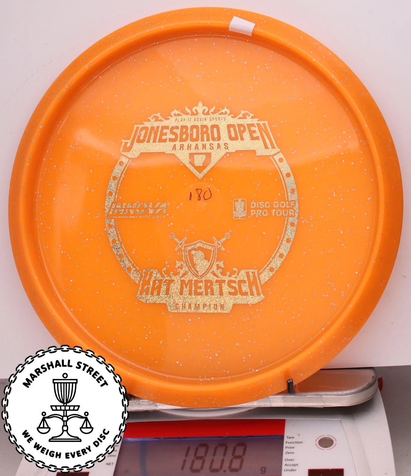 293735.jpg Metal Flake Color Glow Champion Jay, Kat Mertsch 2023 Jonesboro Open - Bottom Stamp - #12 Orange, 181