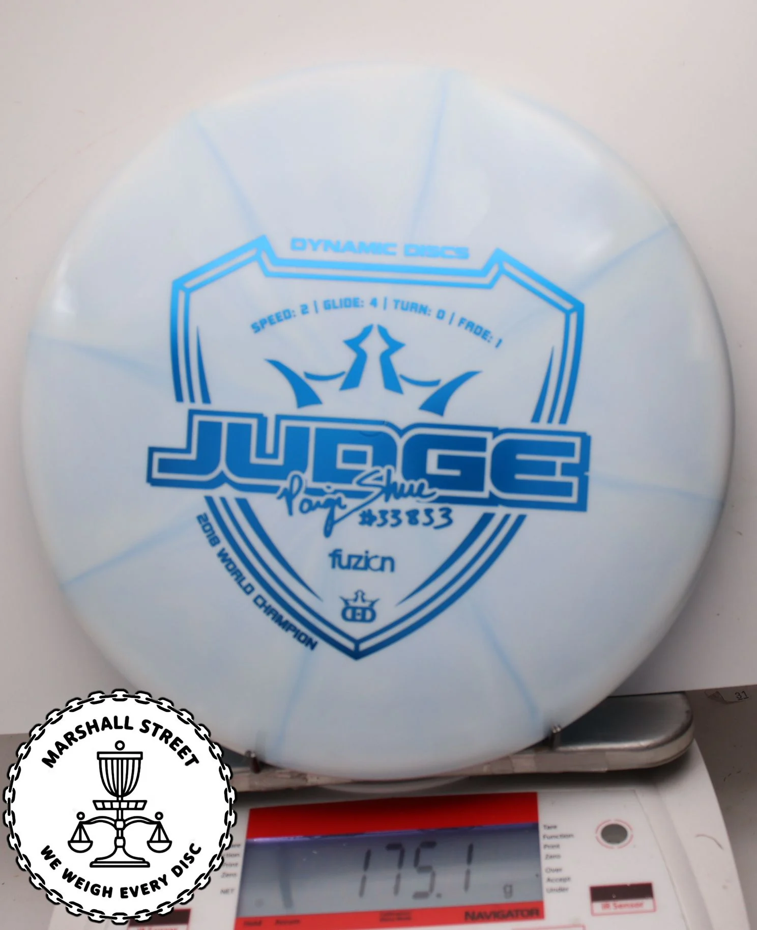 312213.jpg Fuzion Burst Judge, Paige Shue - #38 LtBlue, 175