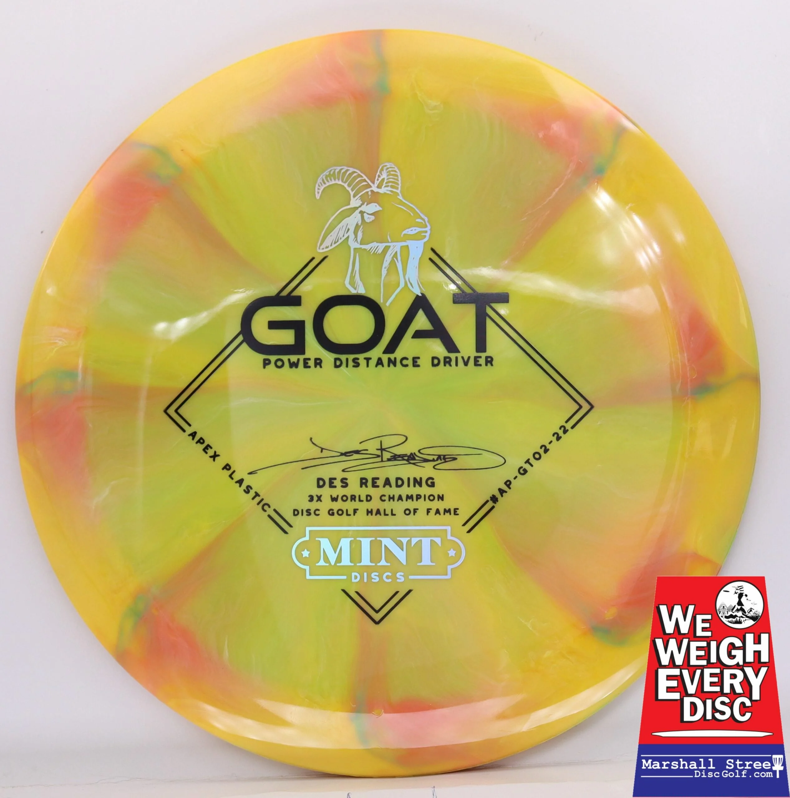 Swirly Apex Goat, Des Reading