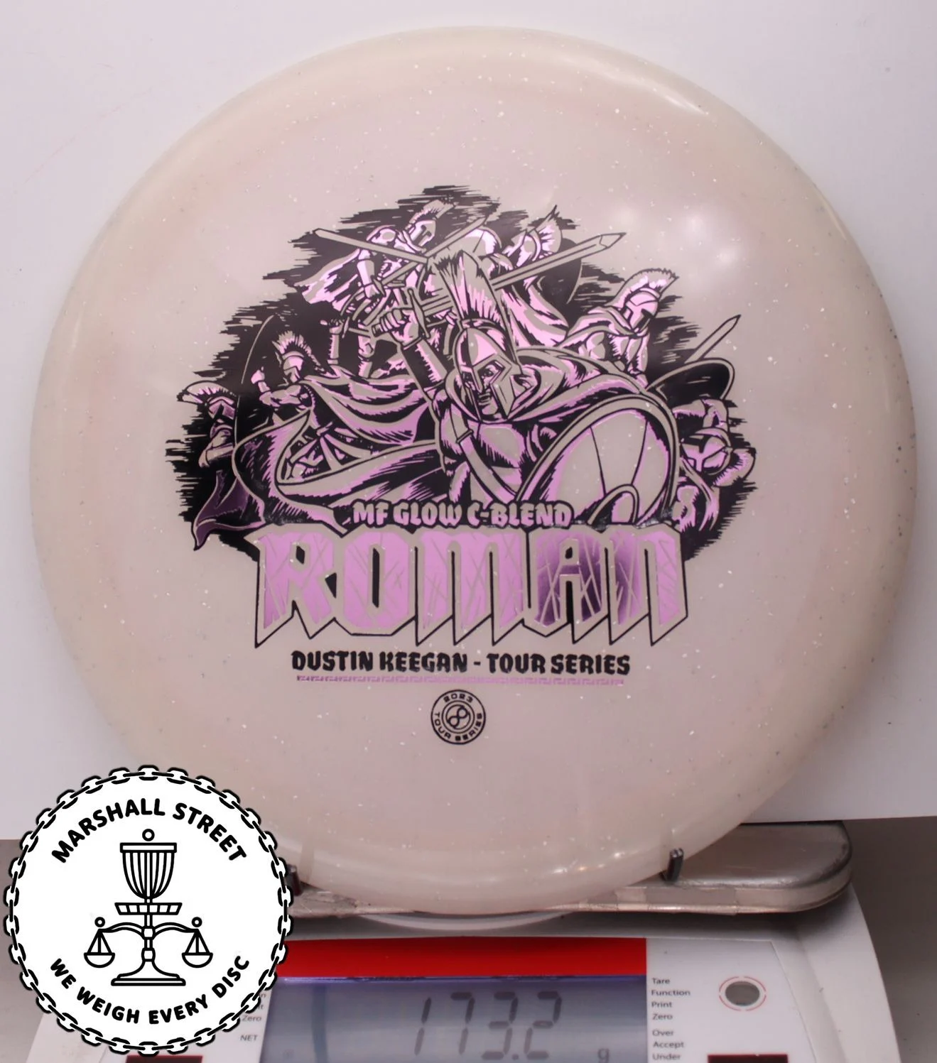 000008 Metal Flake Glow C-Blend Roman, Dustin Keegan - #08 WhiteGlow, 173