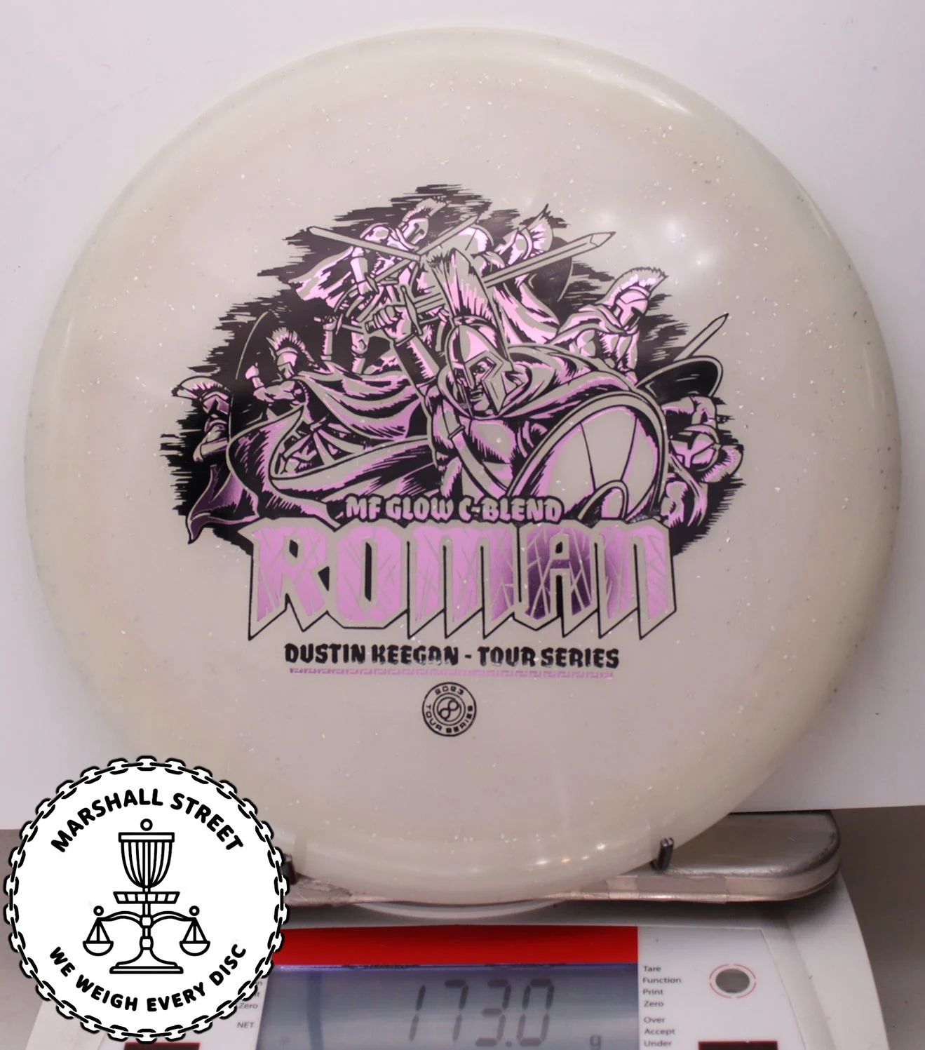 000009 Metal Flake Glow C-Blend Roman, Dustin Keegan - #09 WhiteGlow, 173