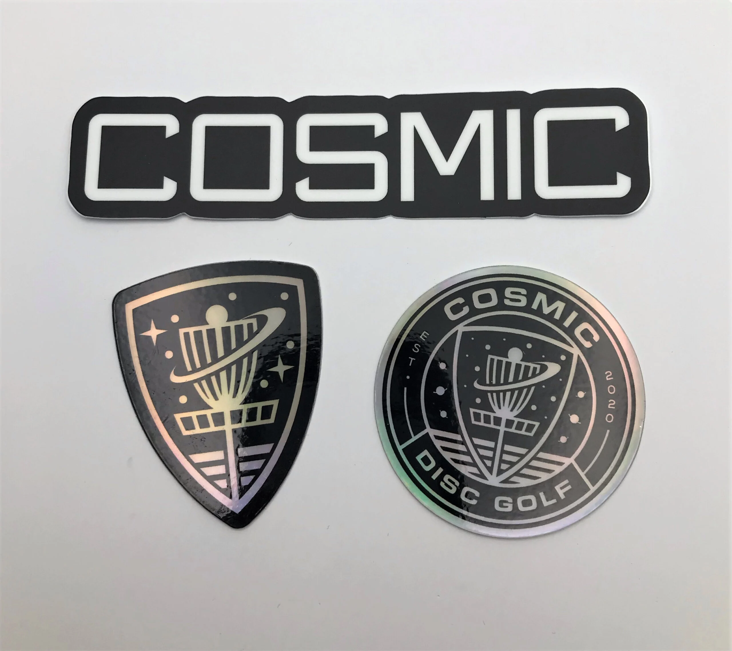 Cosmic Disc Golf Stickers