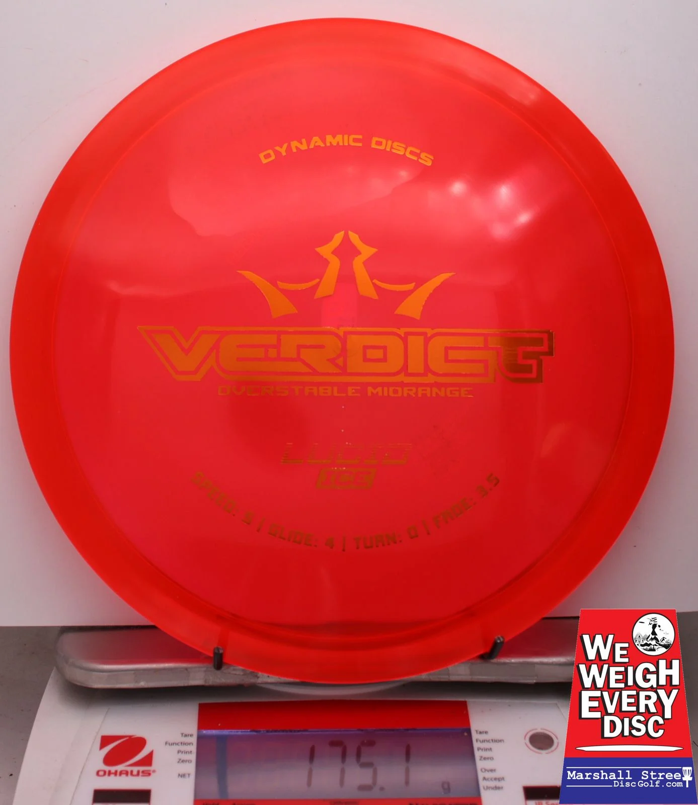 002285 Lucid Ice Verdict - #15 Red, 175