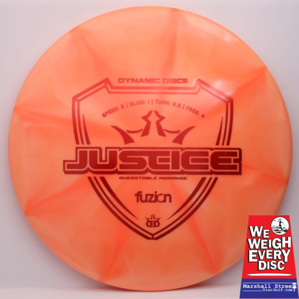 Fuzion Burst Justice • Marshall Street Disc Golf