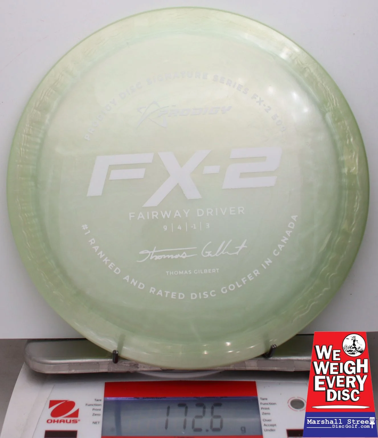 003202 FX-2, 500 Thomas Gilbert '22 - #21 PaleGreen, 173