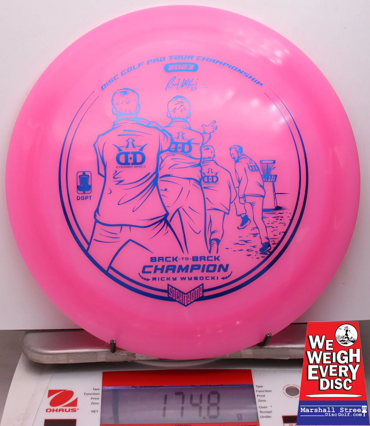 005512 Hybrid Raider, Ricky Wysocki DGPT Champion 2023 - #25 Pink, 175