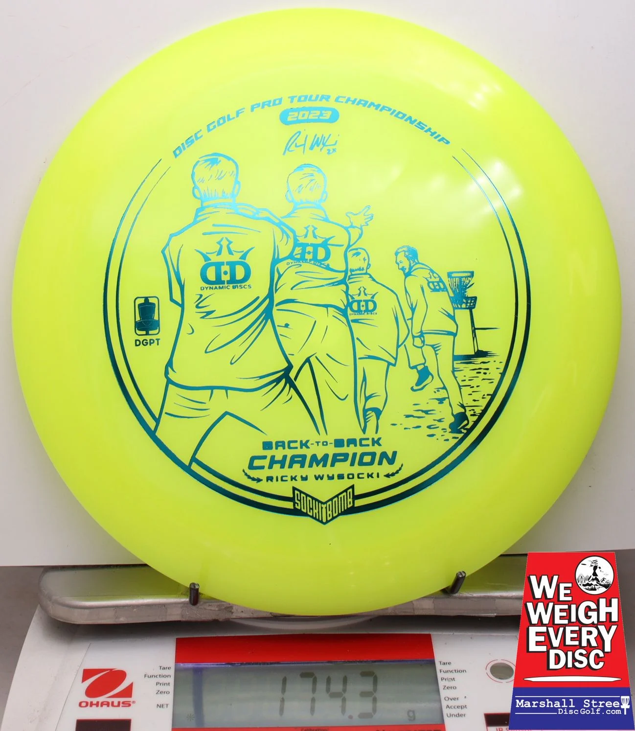 005513 Hybrid Raider, Ricky Wysocki DGPT Champion 2023 - #26 NYellow, 174