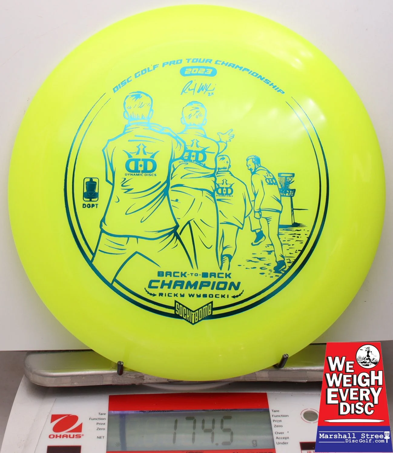 005515 Hybrid Raider, Ricky Wysocki DGPT Champion 2023 - #28 NYellow, 174