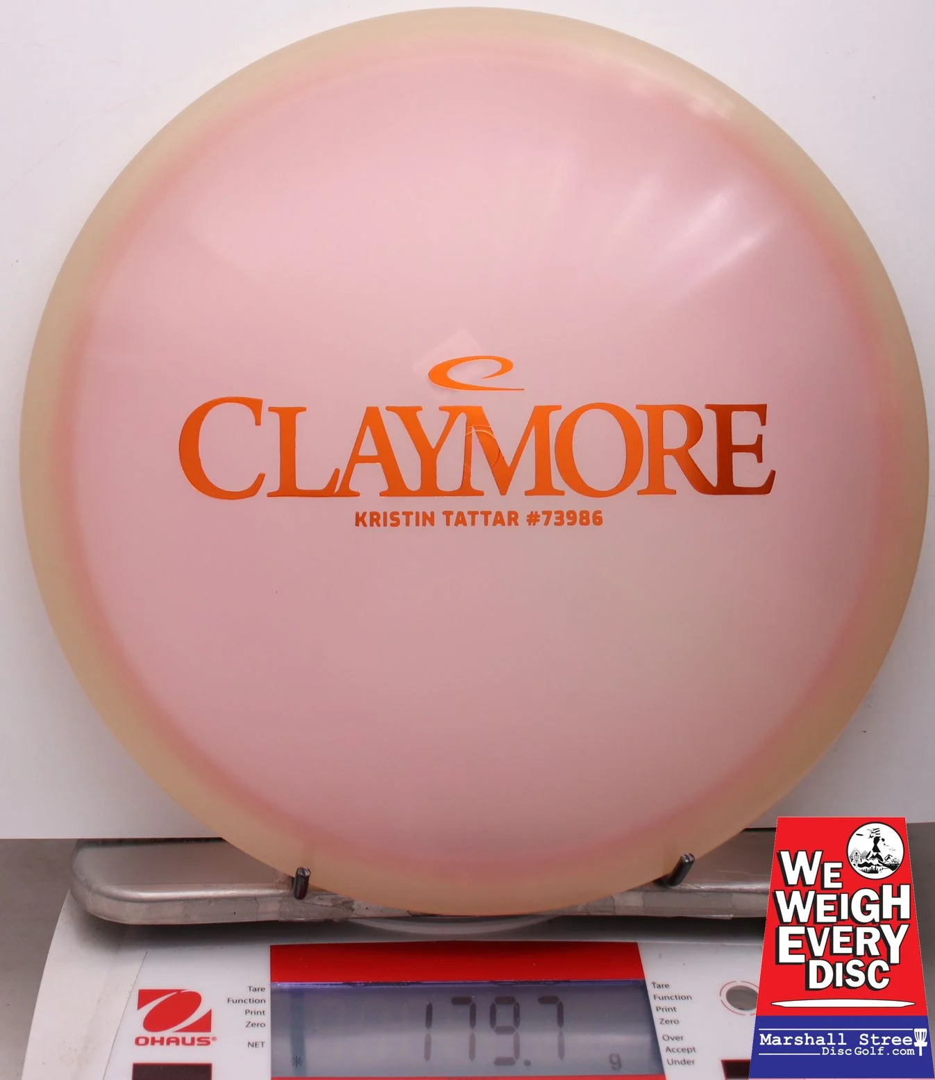 009596 Opto Moonshine Orbit Claymore, Kristin Tattar - #11 Glow-LtPink, 180