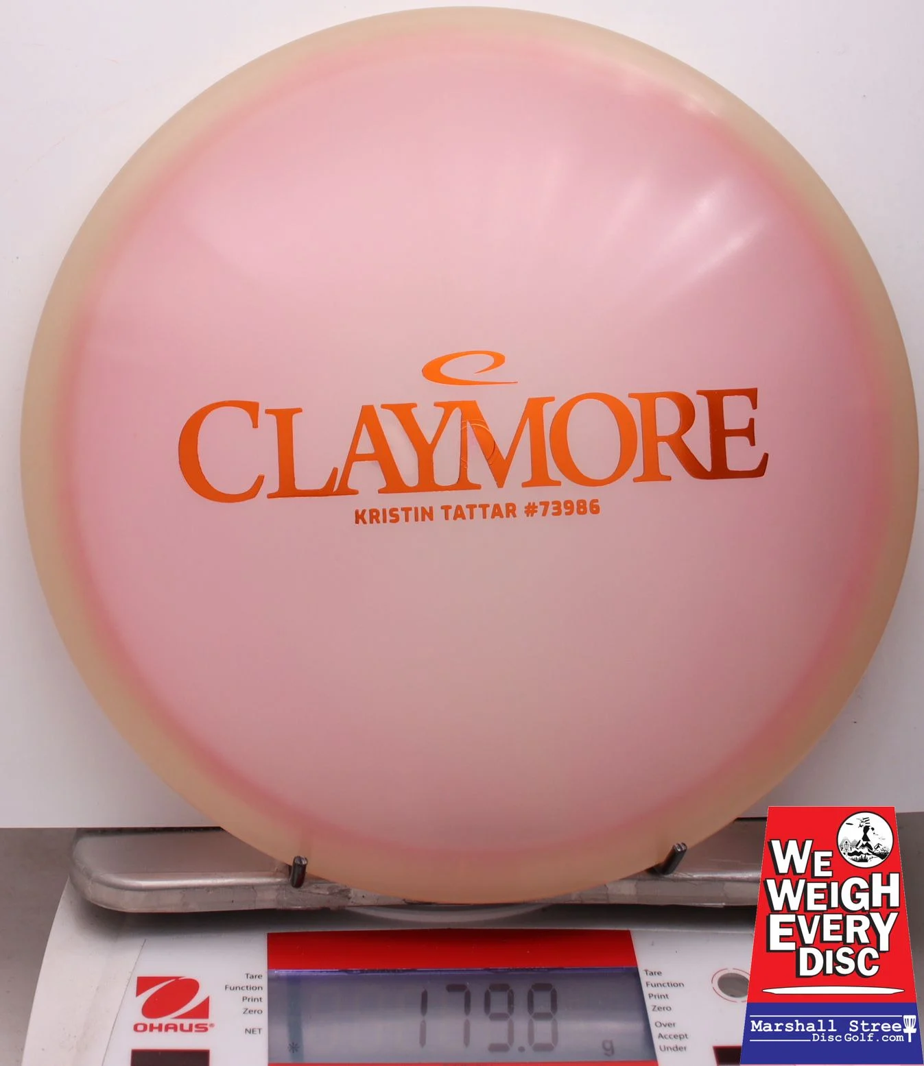 009599 Opto Moonshine Orbit Claymore, Kristin Tattar - #14 Glow-LtPink, 180