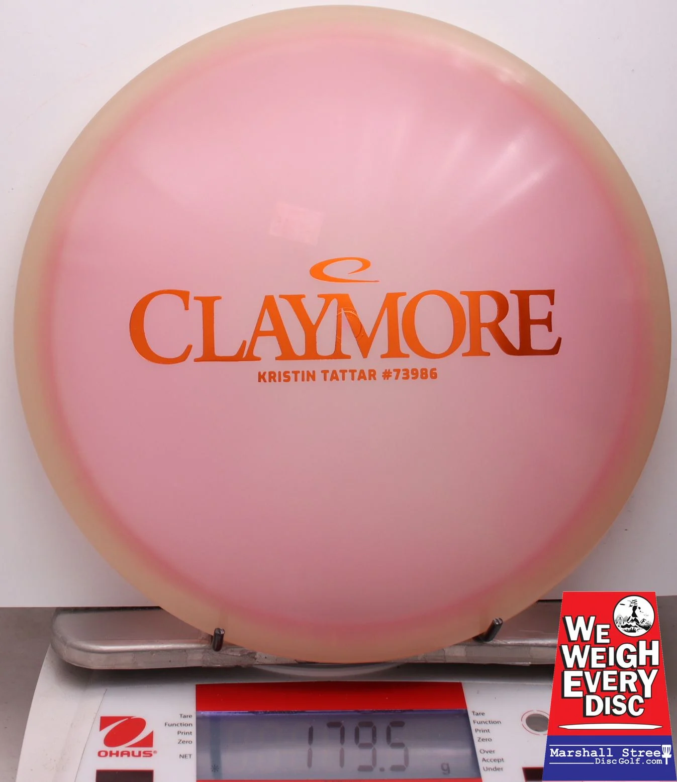 009600 Opto Moonshine Orbit Claymore, Kristin Tattar - #15 Glow-LtPink, 179