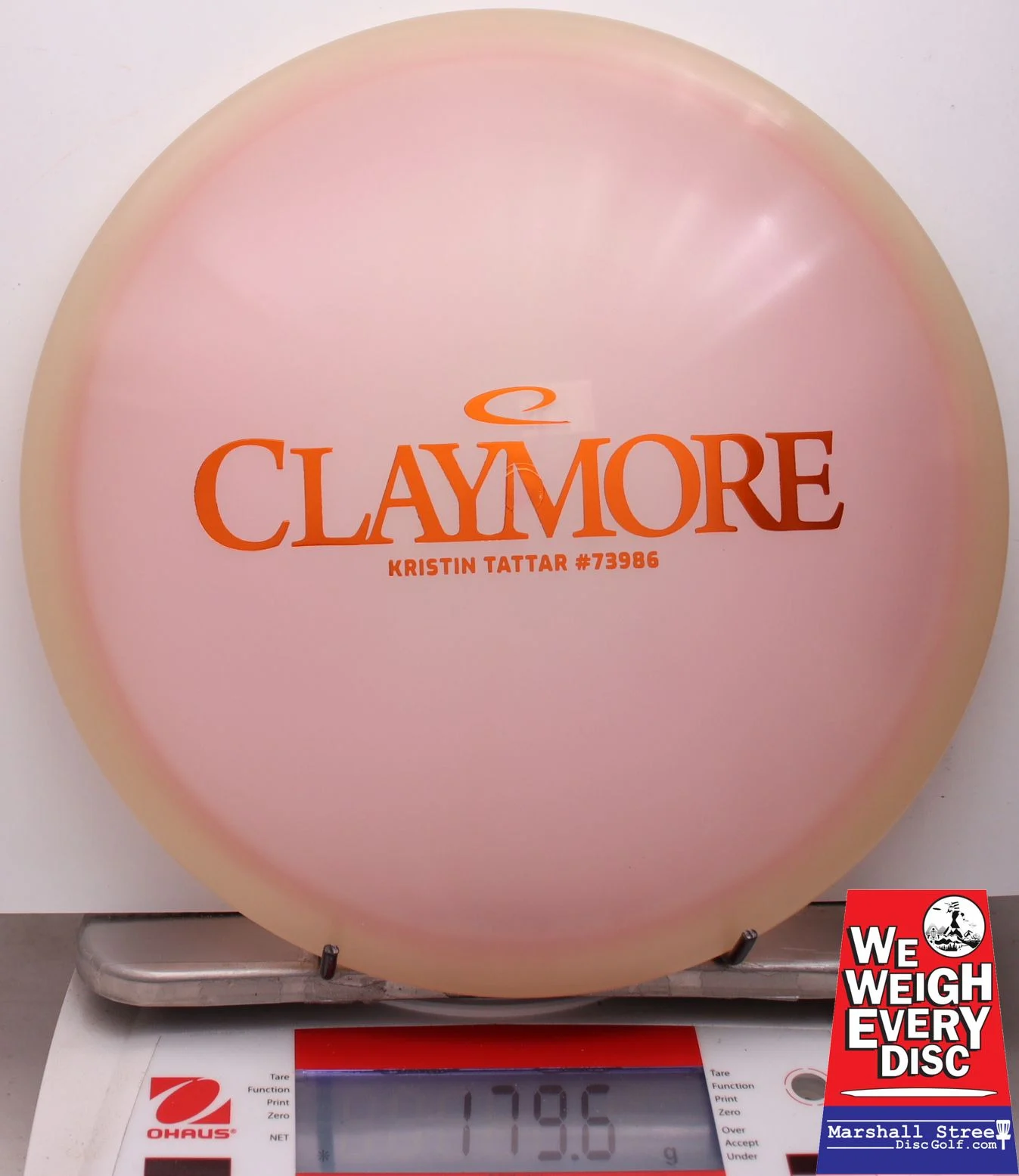 009604 Opto Moonshine Orbit Claymore, Kristin Tattar - #19 Glow-LtPink, 180