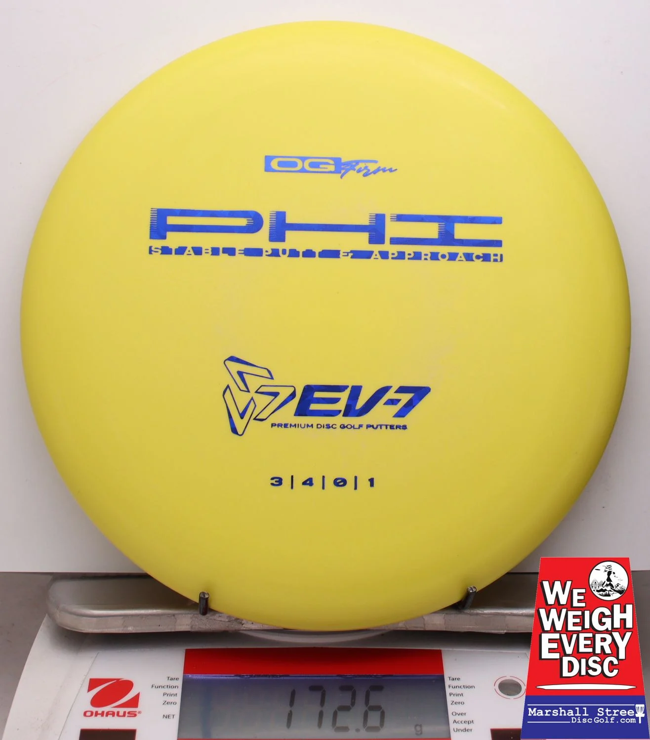010982 EV-7 Phi, OG Firm - #70 Yellow, 173