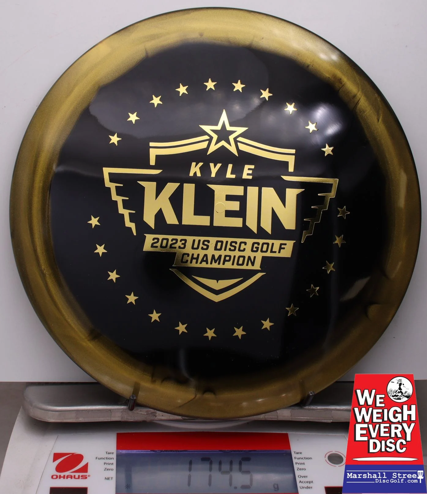 013796 Golden Horizon Vanguard, Kyle Klein 2023 USDGC Champion - #18 Gold-Black, 174