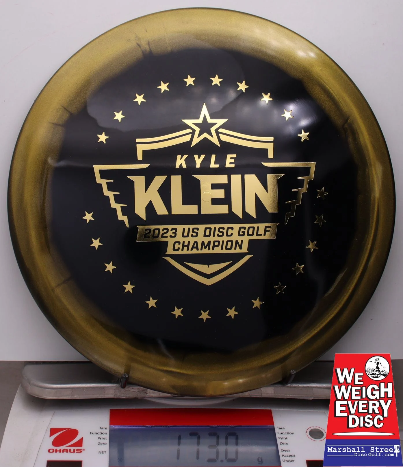 013826 Golden Horizon Vanguard, Kyle Klein 2023 USDGC Champion - #48 Gold-Black, 173