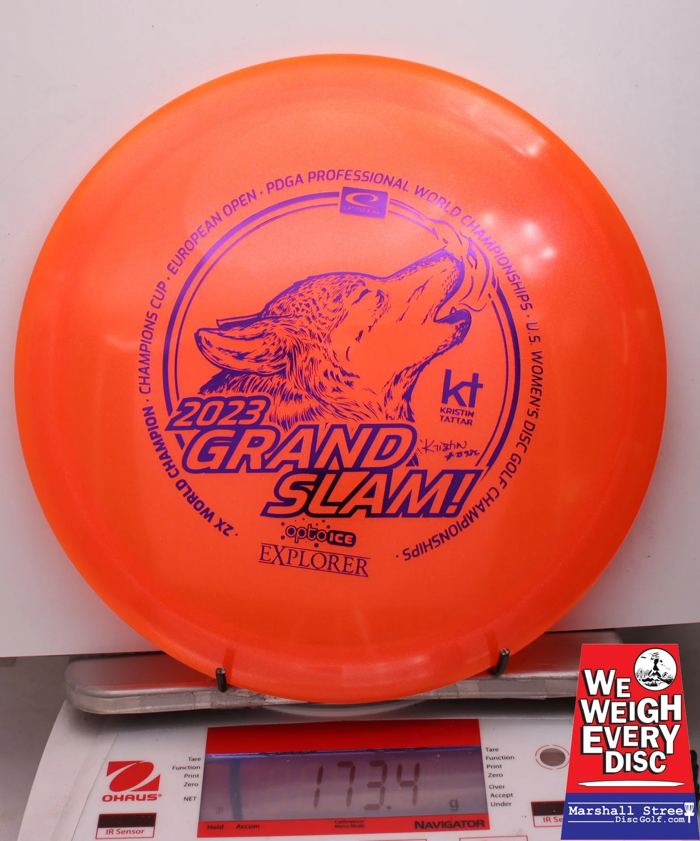 018249 Opto Ice Glimmer Explorer, Kristin Tattar 2023 Grand Slam - #55 Orange, 173