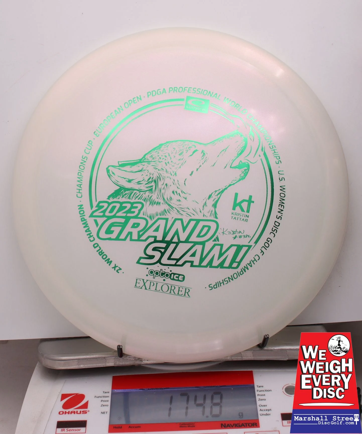 018267 Opto Ice Glimmer Explorer, Kristin Tattar 2023 Grand Slam - #73 White, 175