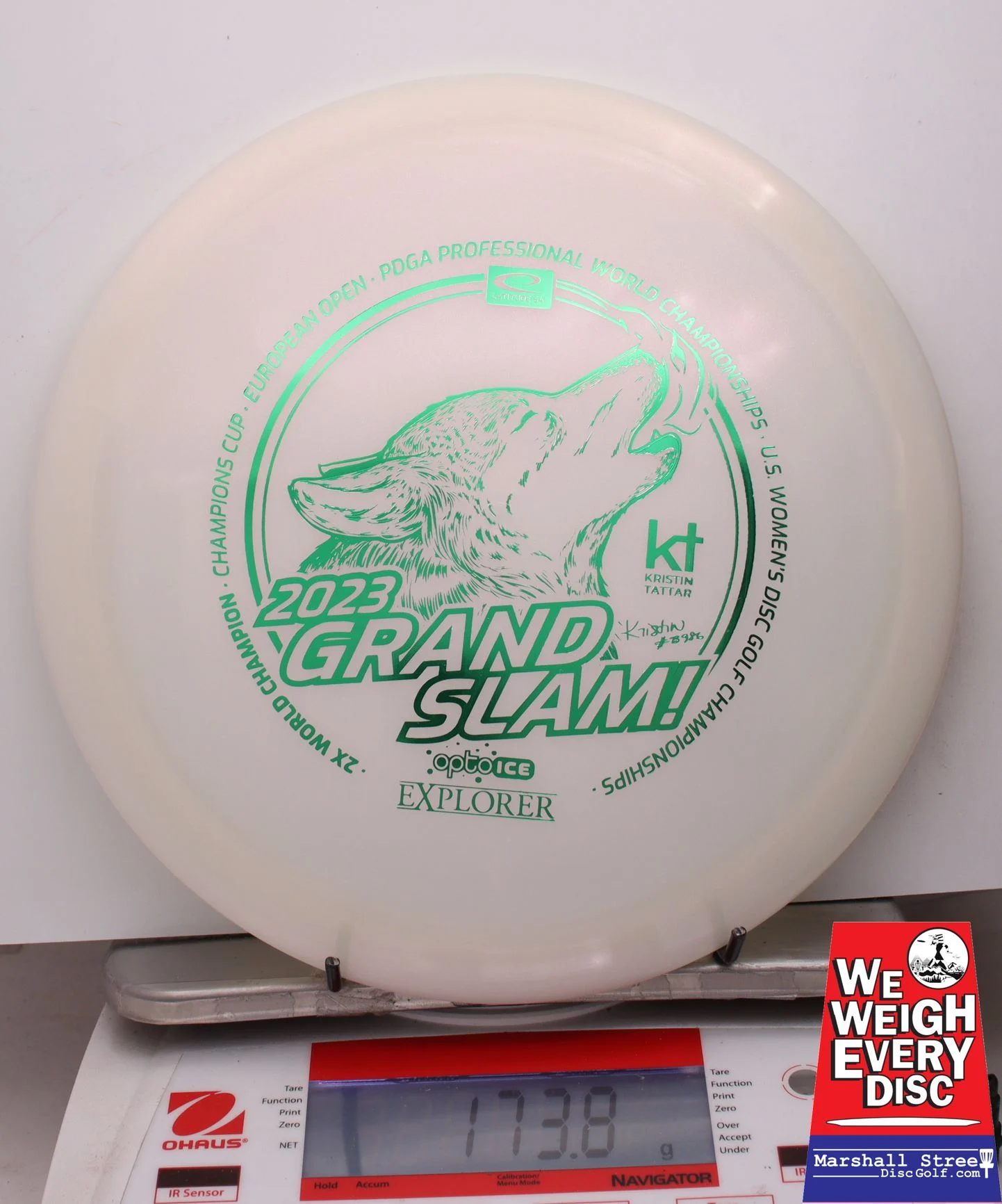 018268 Opto Ice Glimmer Explorer, Kristin Tattar 2023 Grand Slam - #74 White, 174