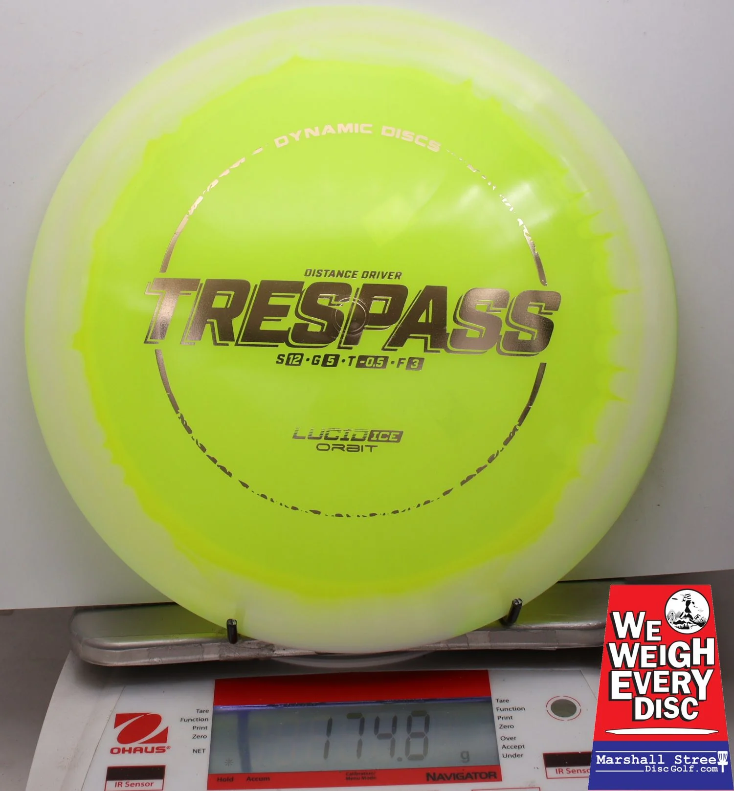 018302 Lucid Ice Orbit Trespass - #23 White-NYellow, 175