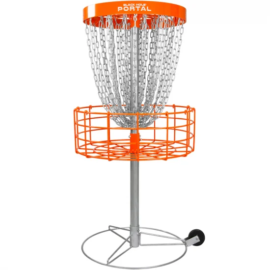 021260 MVP Black Hole Portal Course Basket - Orange, Portable