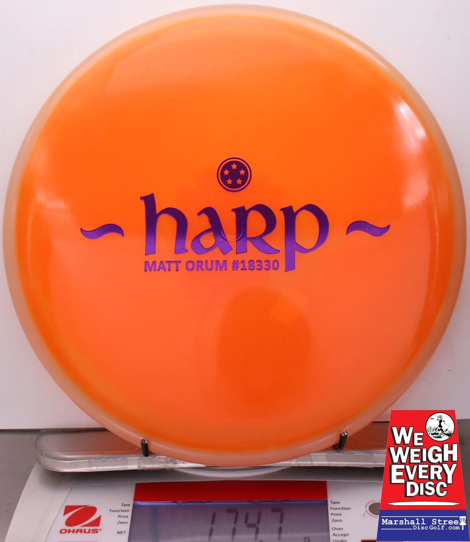 021747 VIP Moonshine Orbit Harp, Matt Orum - #19 Glow-Orange, 175