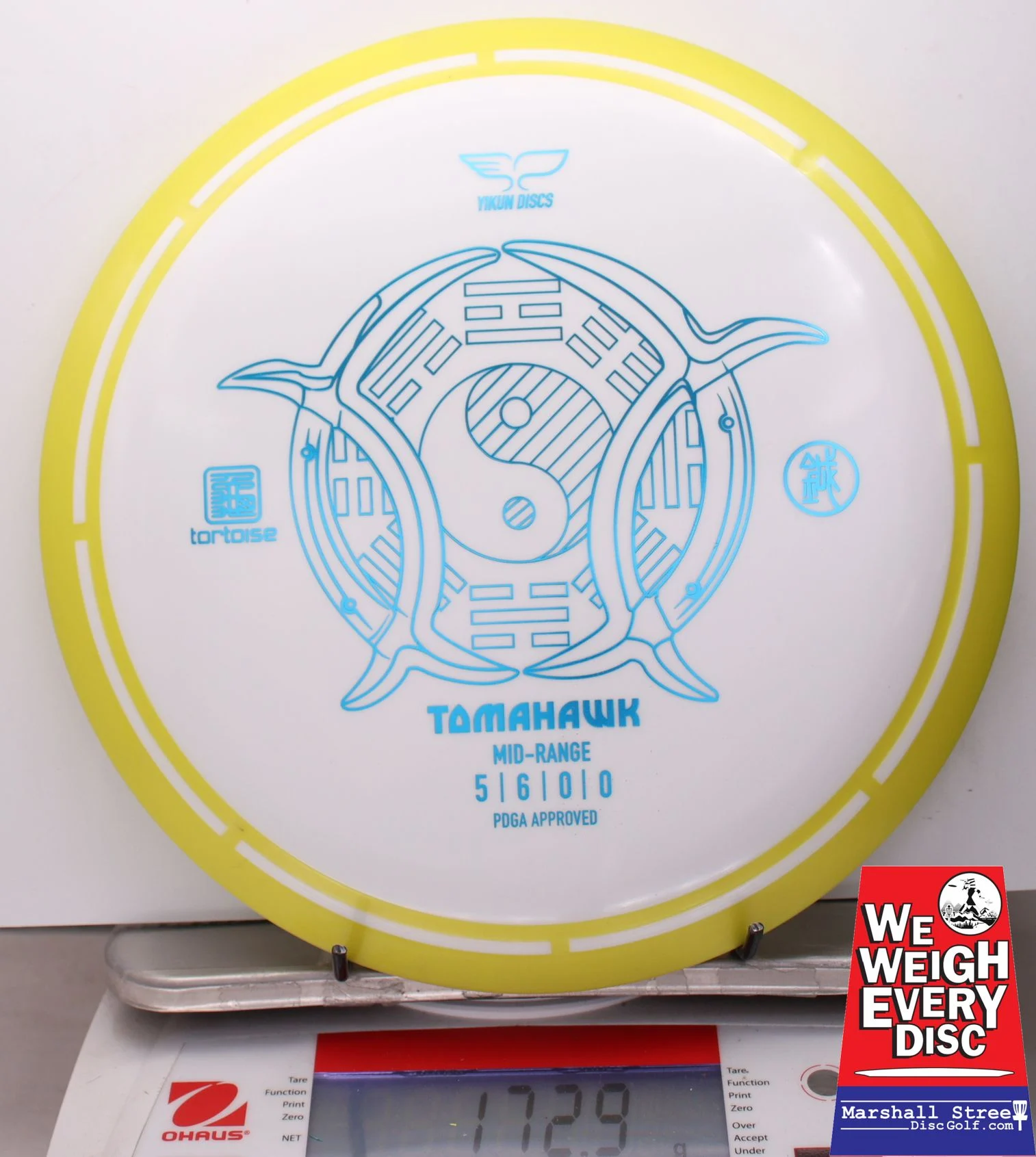 023757 Tortoise Line Tomahawk - #49 Yellow, 173