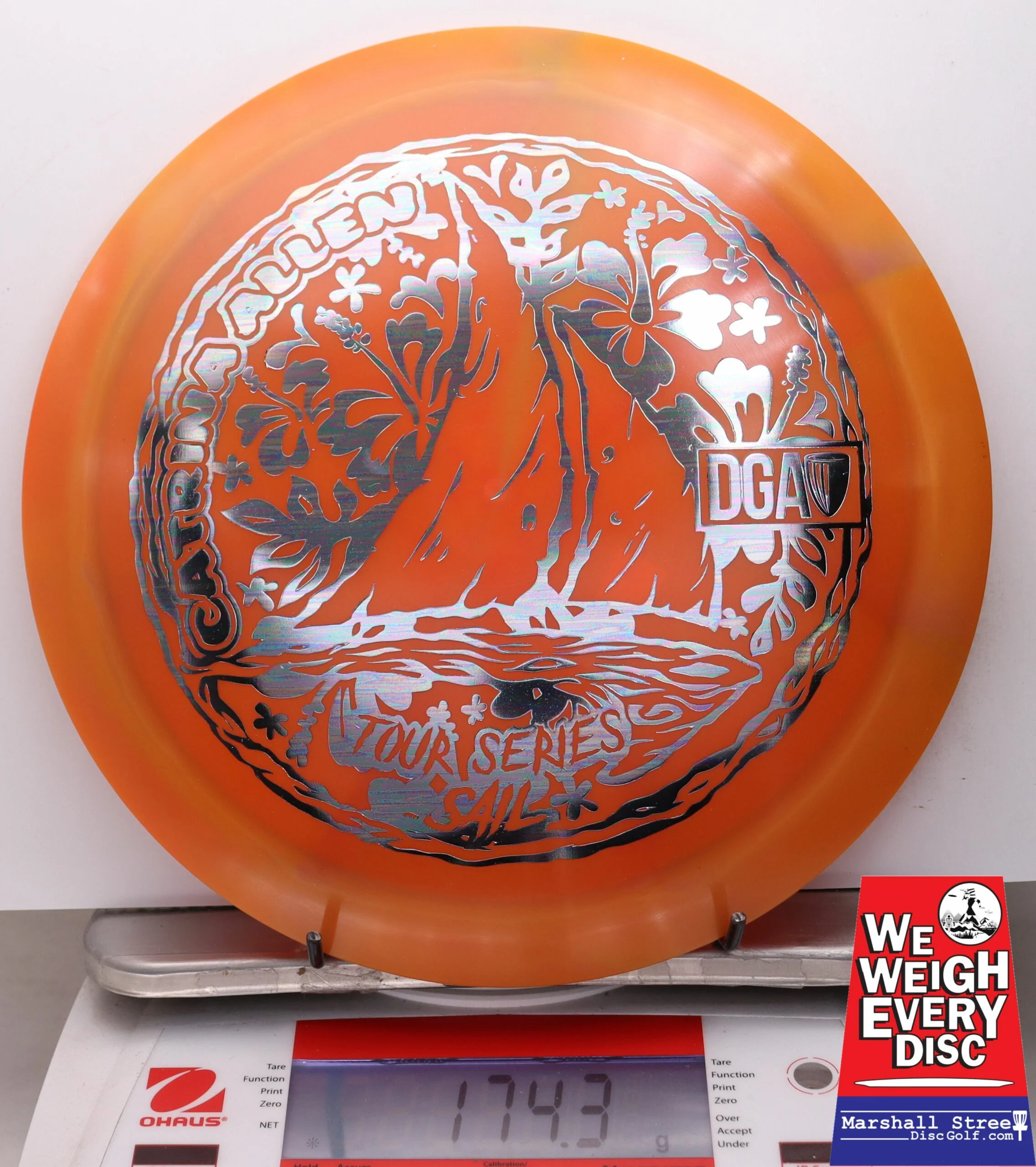 029700 Tour Series Swirl Sail, Catrina Allen - #44 Orange, 174