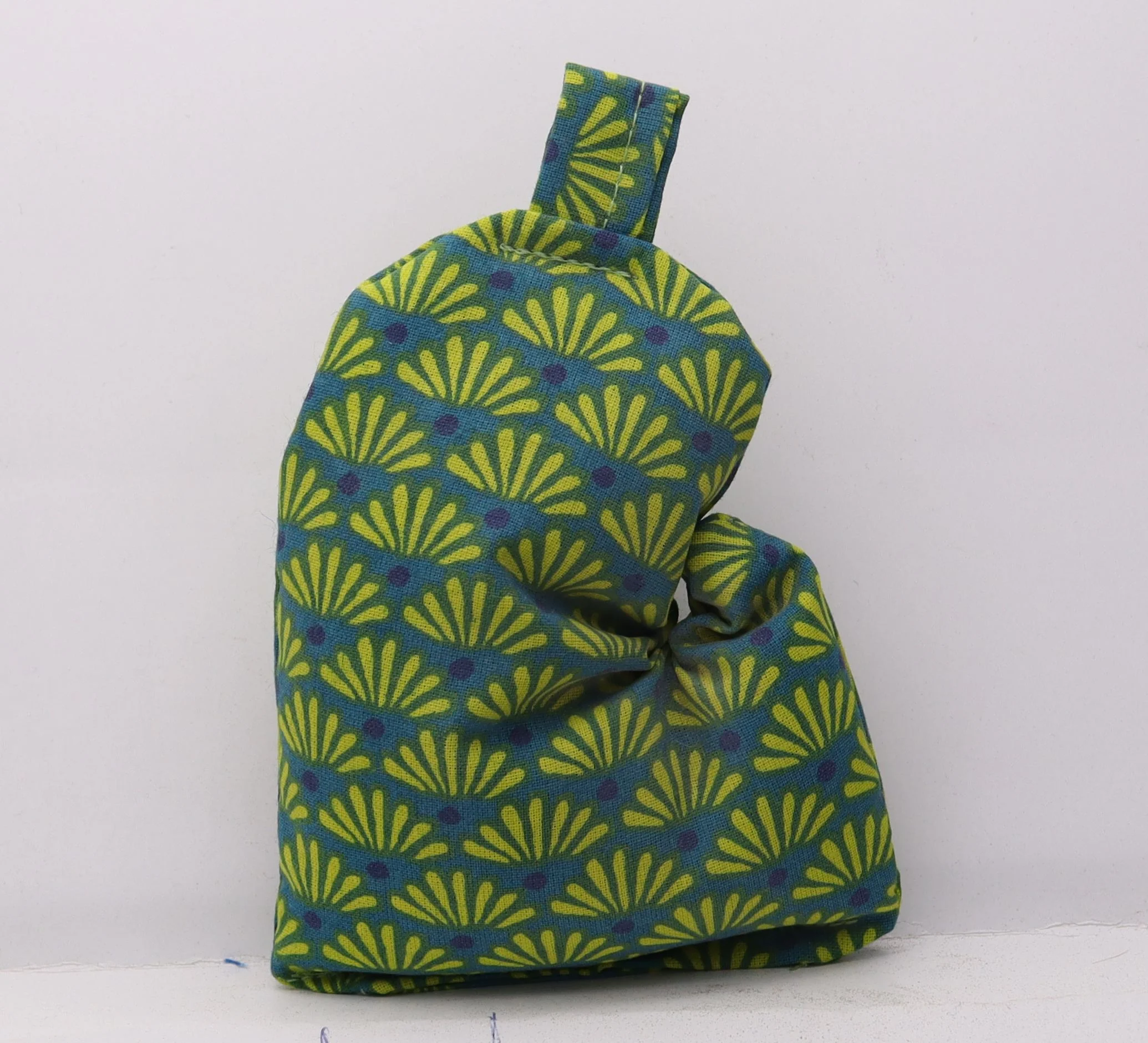 039686 Mitten Bags - #62 Yellow Fans, Teal Base