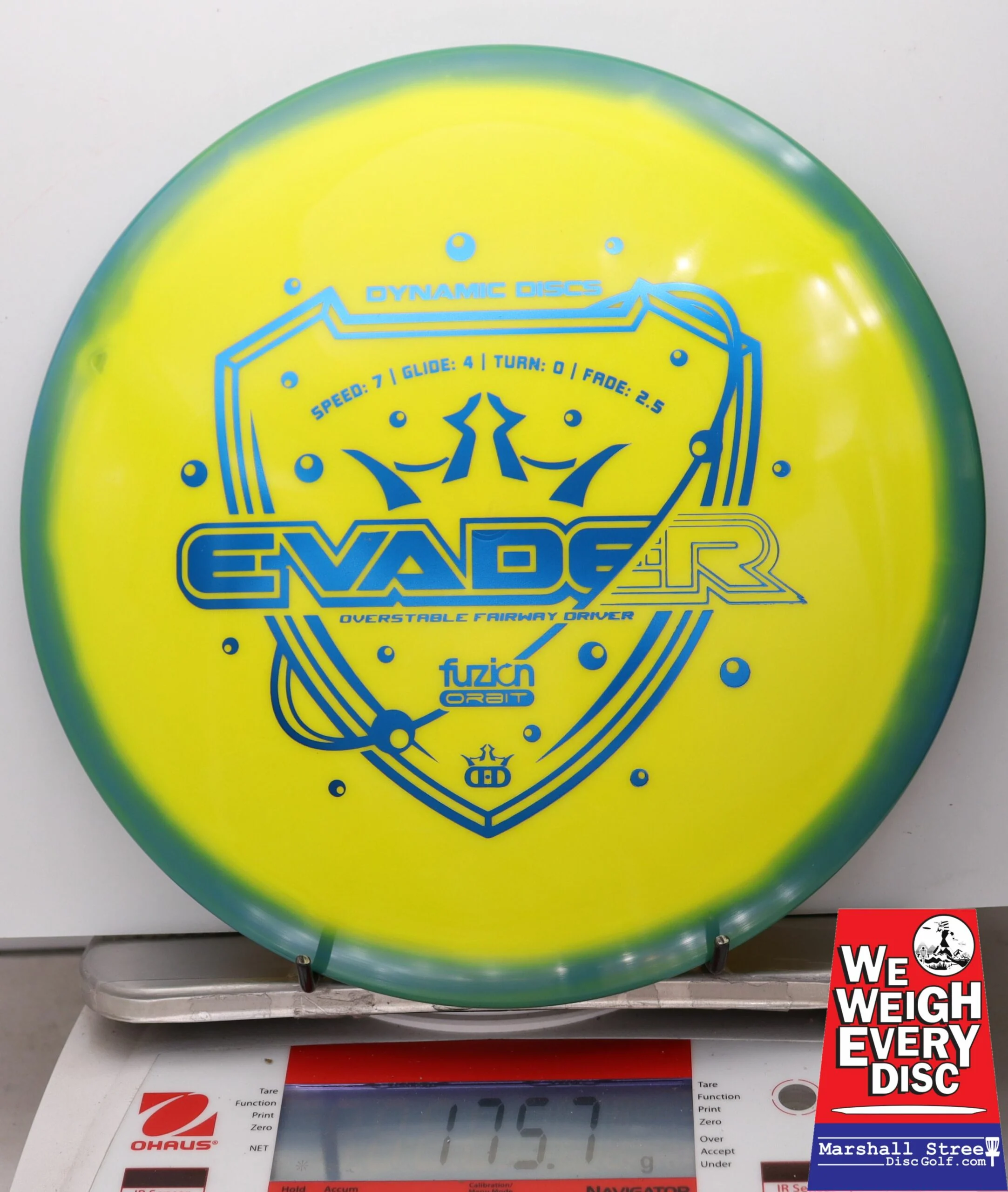 040316 Fuzion Orbit Evader - #05 Teal-Yellow, 176