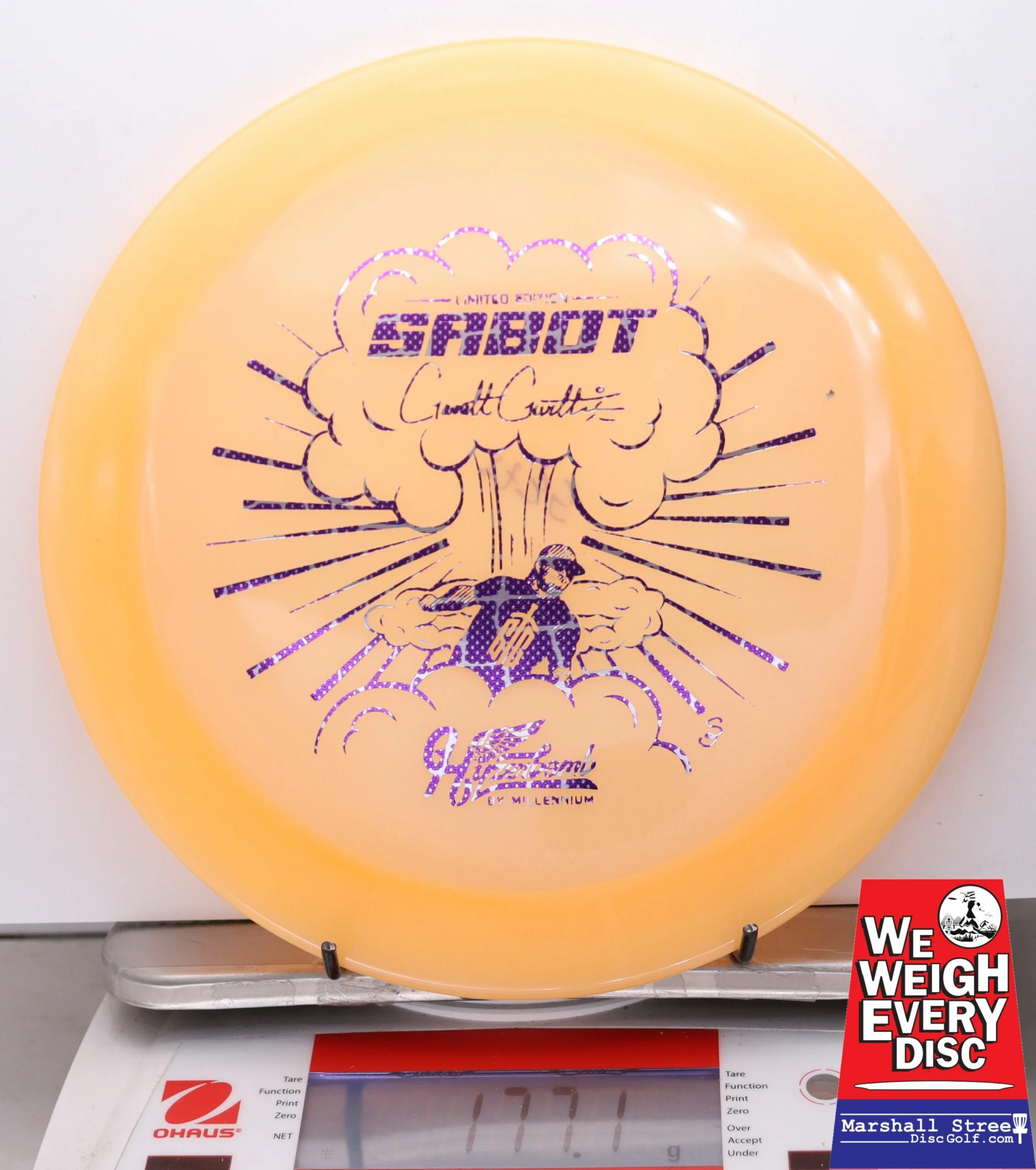 046177 Recon Color Lunar Sabot, Garret Gurthie - 1st Run - #34 Orange, 177