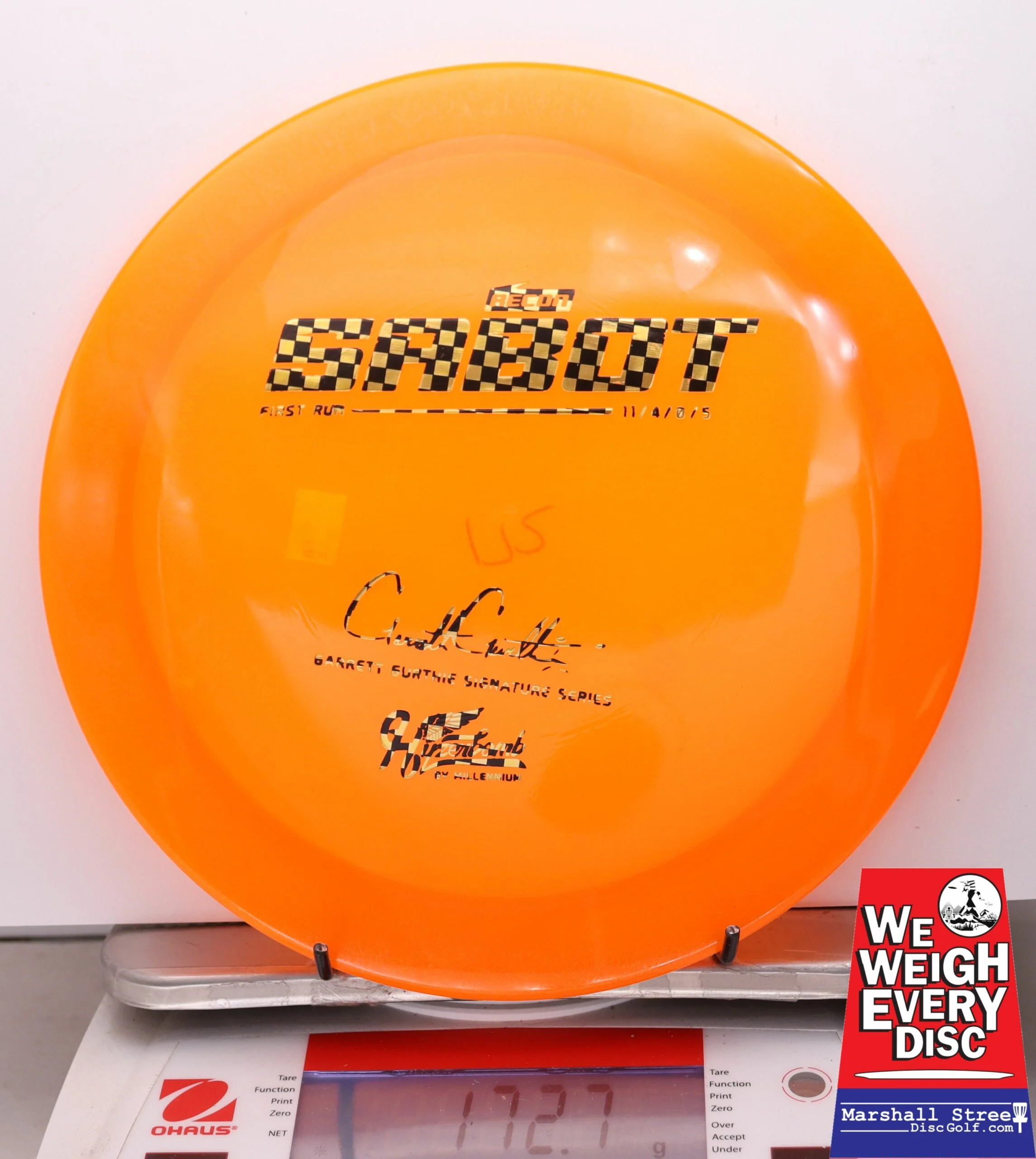 046636 Recon Sabot, Garret Gurthie - 1st Run - #10 Orange, 173