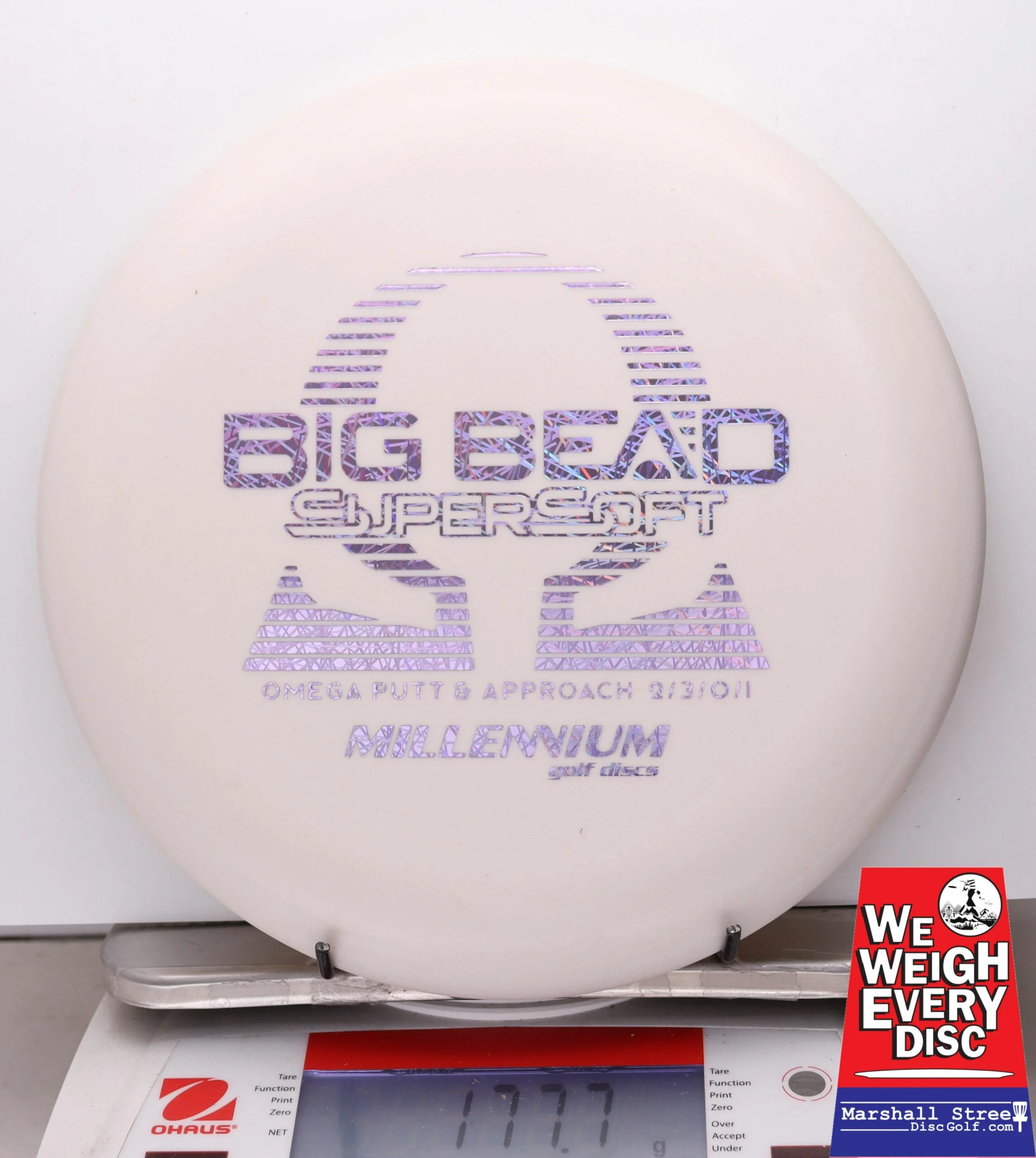 046679 Millennium Omega SS, Big Bead - #03 White, 178