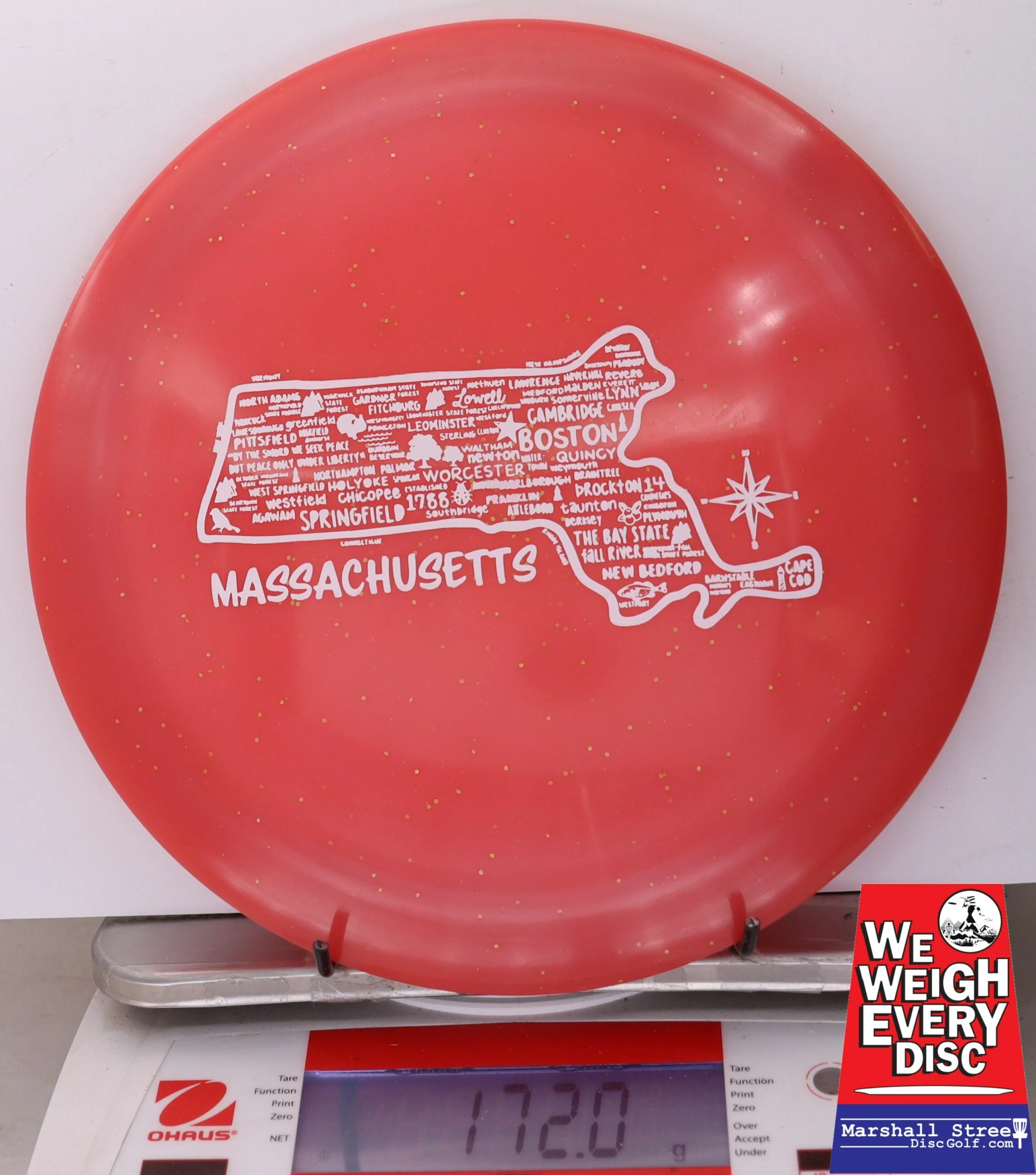 061060 Metal Flake Diamond Realm, Massachusetts - #09 Red, 172
