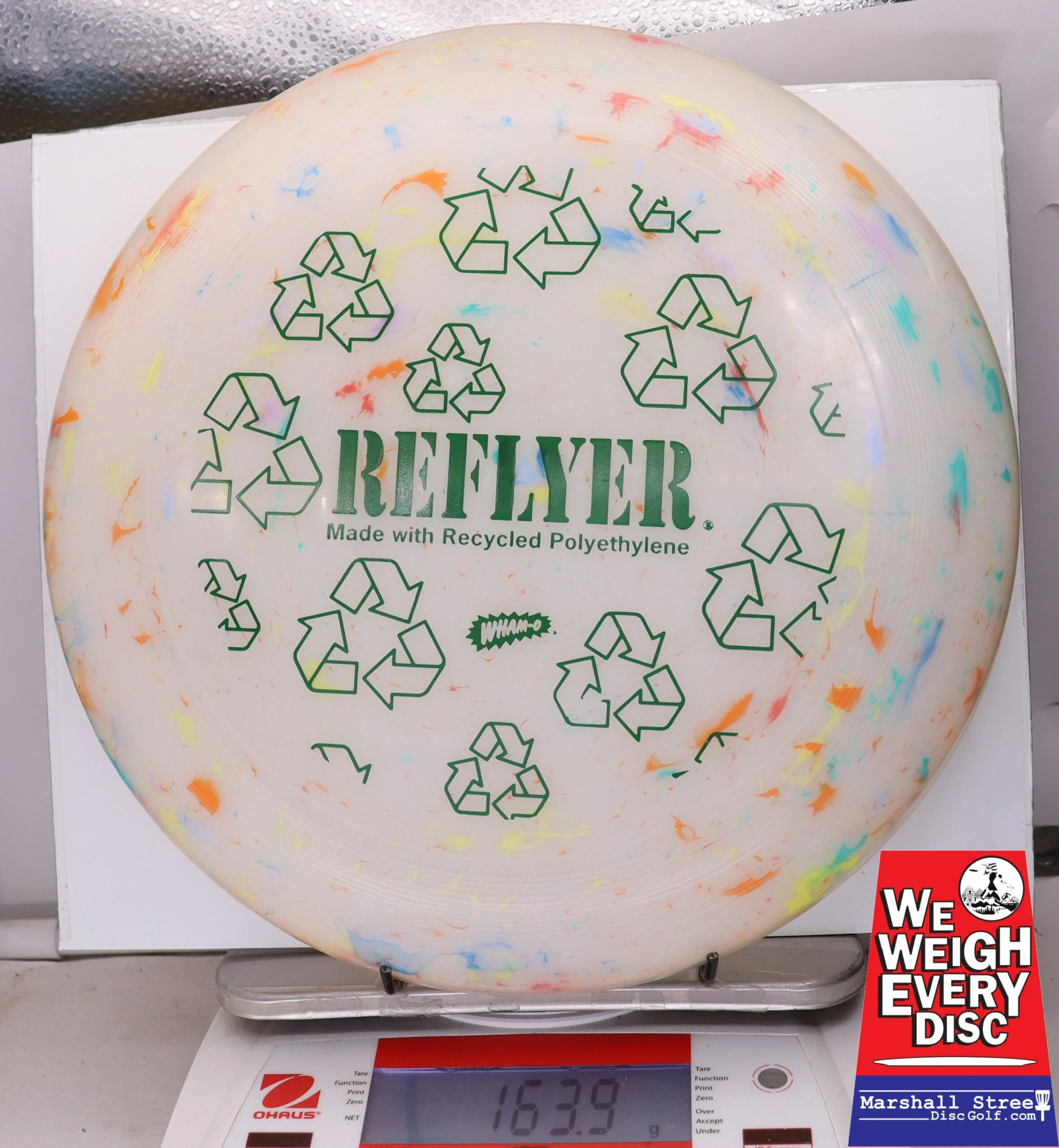 065404 Wham-O UMAX Frisbee, Reflyer - #07 Marble, 164