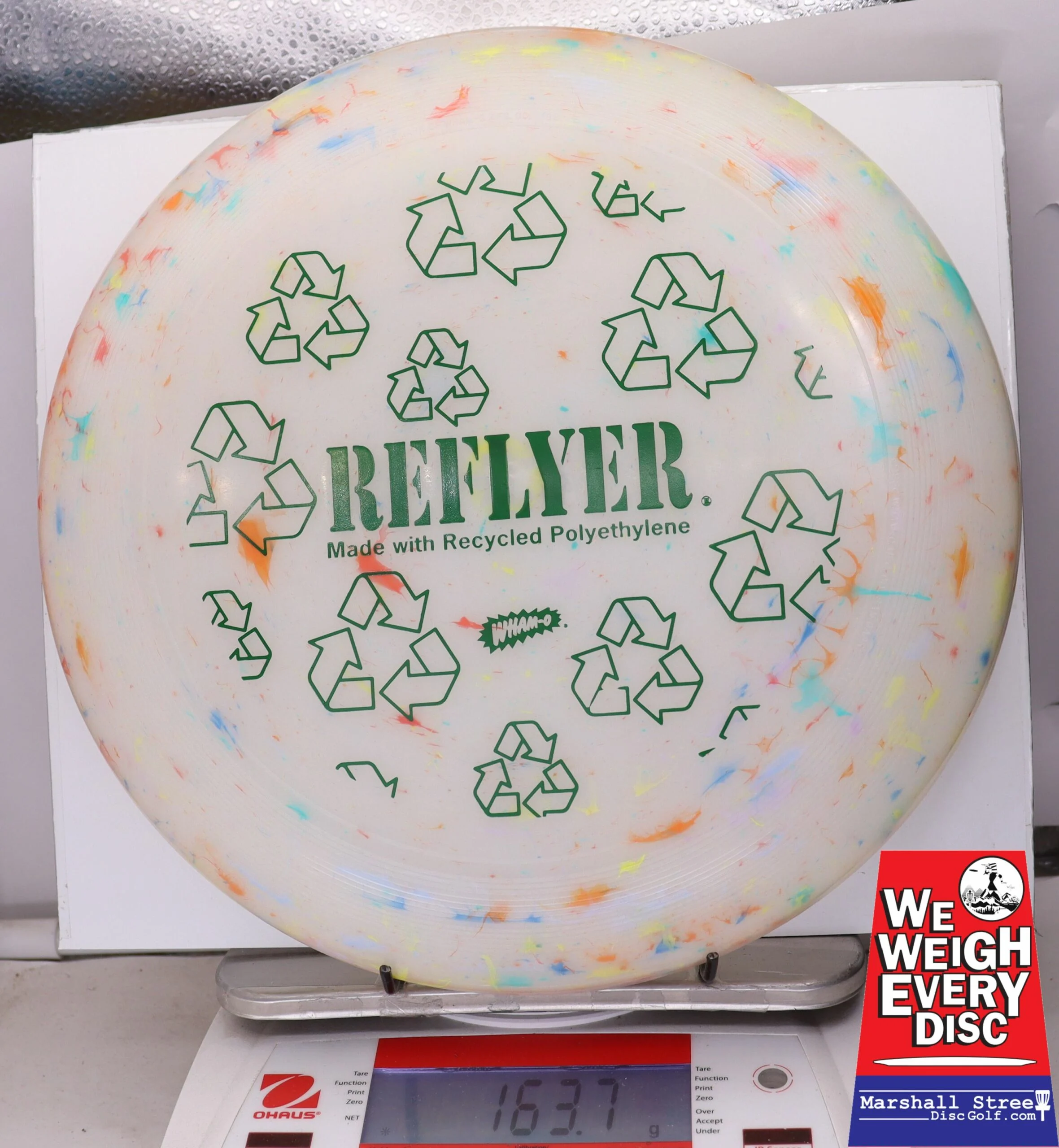 065406 Wham-O UMAX Frisbee, Reflyer - #09 Marble, 164