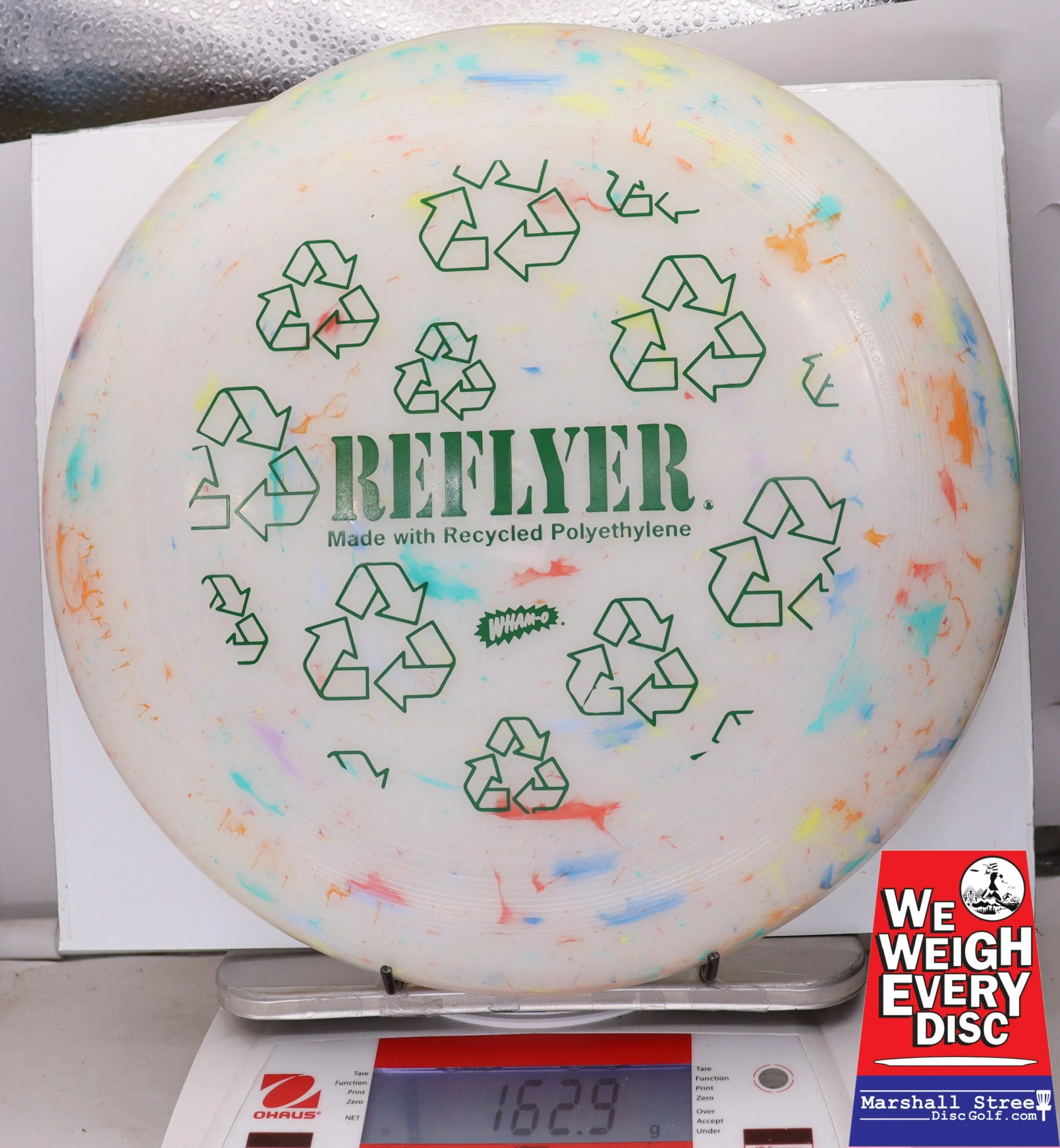 065407 Wham-O UMAX Frisbee, Reflyer - #10 Marble, 163