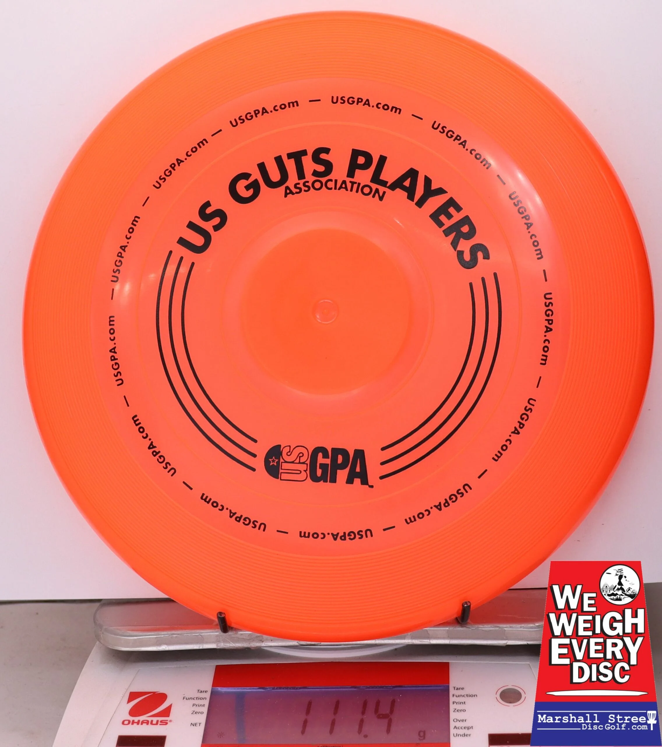 065474 Wham-O Guts Disc - #45 Orange, 111