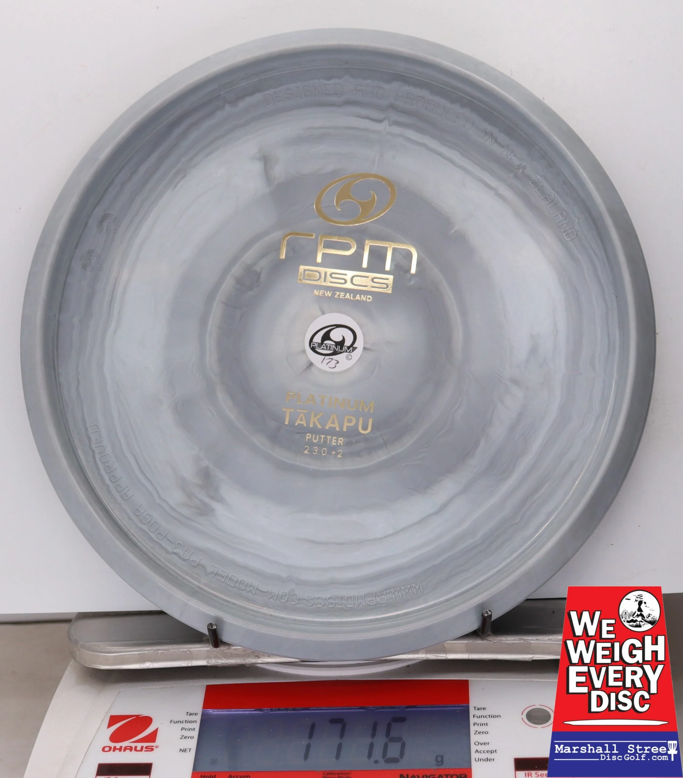 068899 Platinum Takapu, Bottom Stamp - #64 Gray, 172