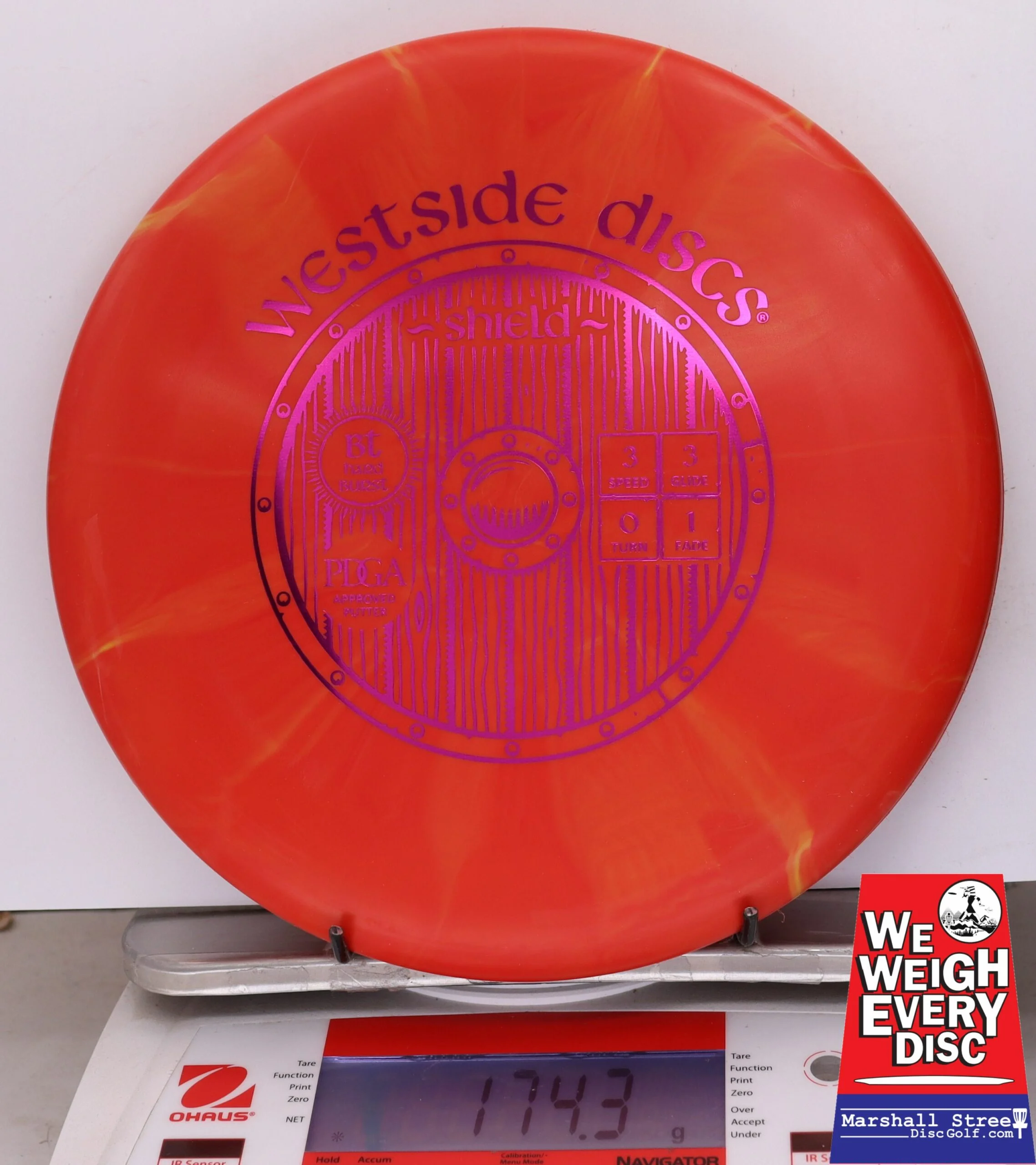 070577 Bt Hard Burst Shield - #11 RedOrangeish, 174