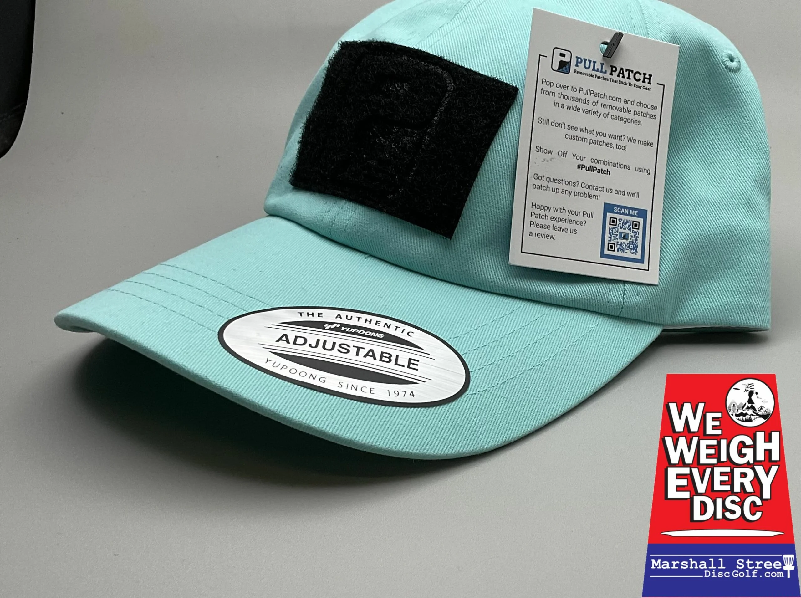 073403 Pull Patch Dad Hat Strapback - #24 LtBlue, Strapback