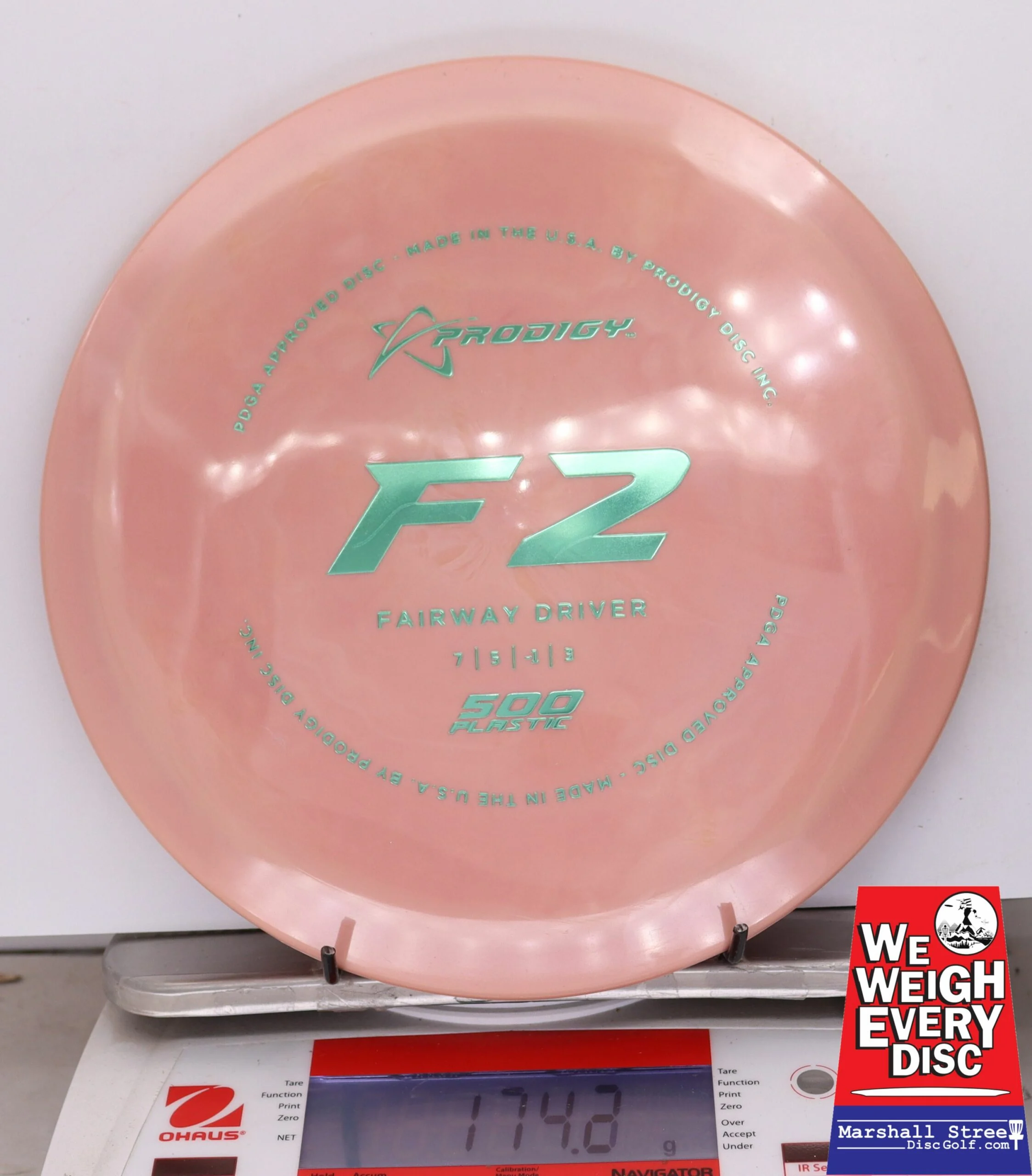078893 Prodigy F2, 500 - #10 Peach, 174