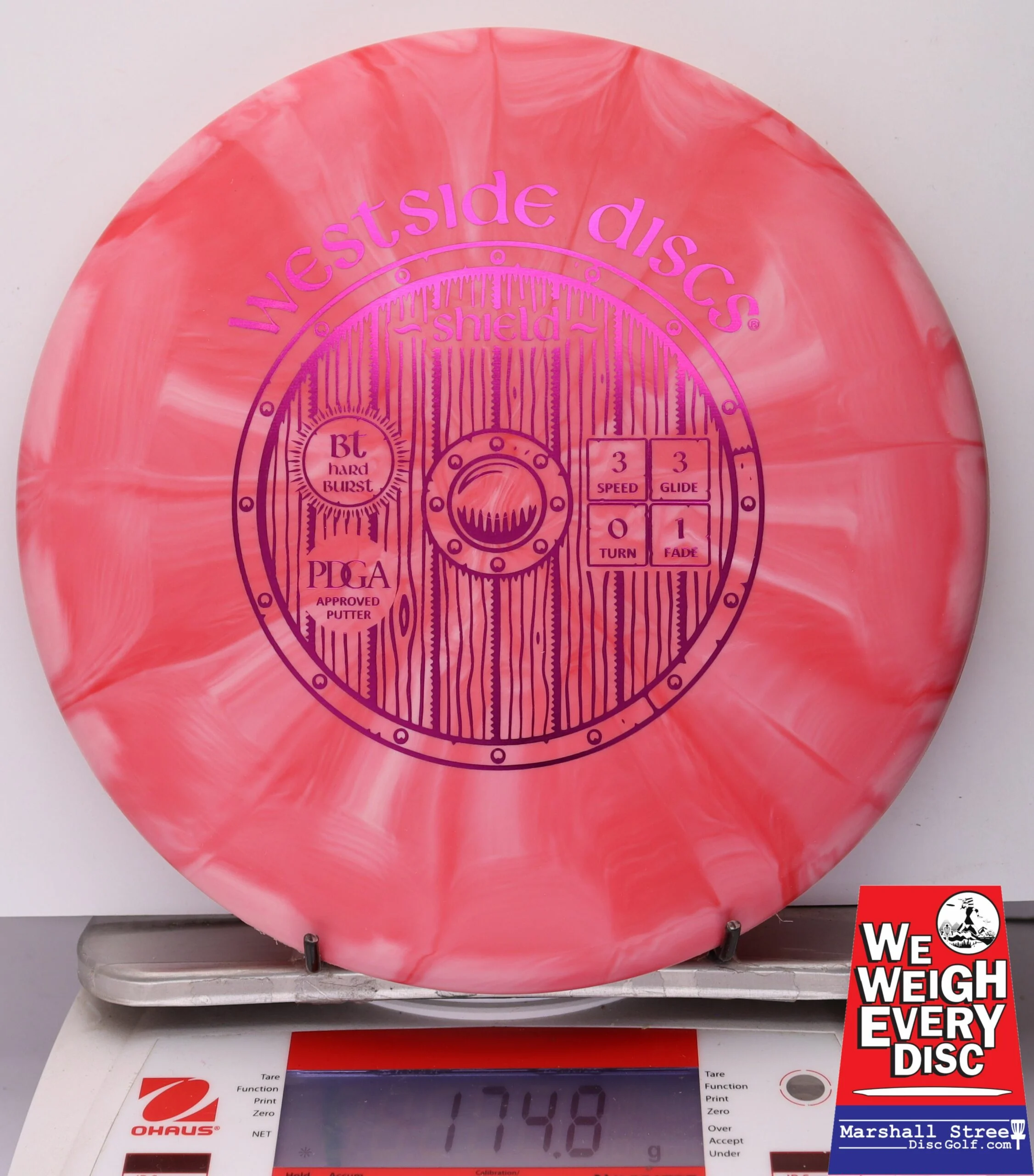091019 Bt Hard Burst Shield - #21 Pink, 175