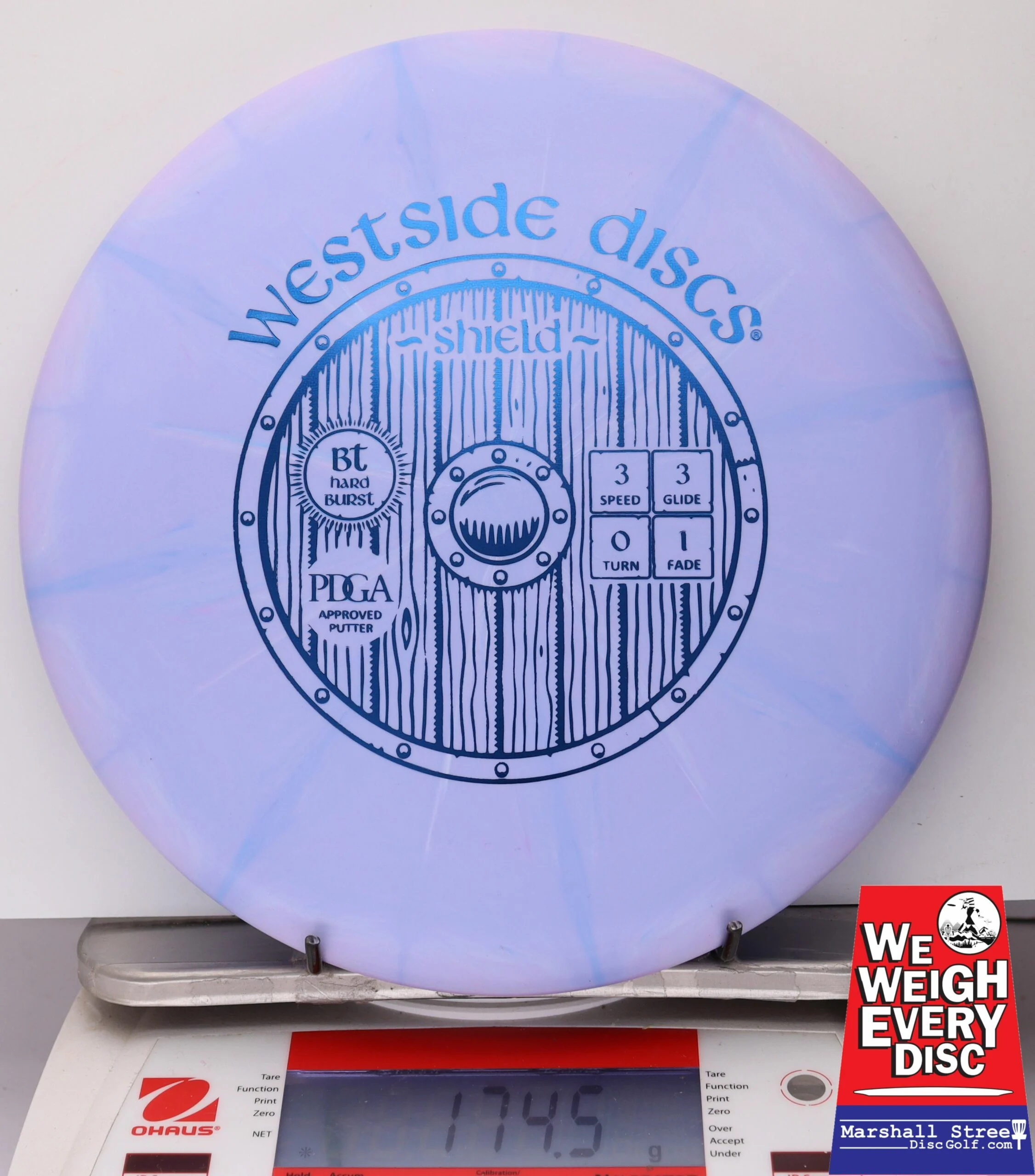 091021 Bt Hard Burst Shield - #23 LtPurple, 175
