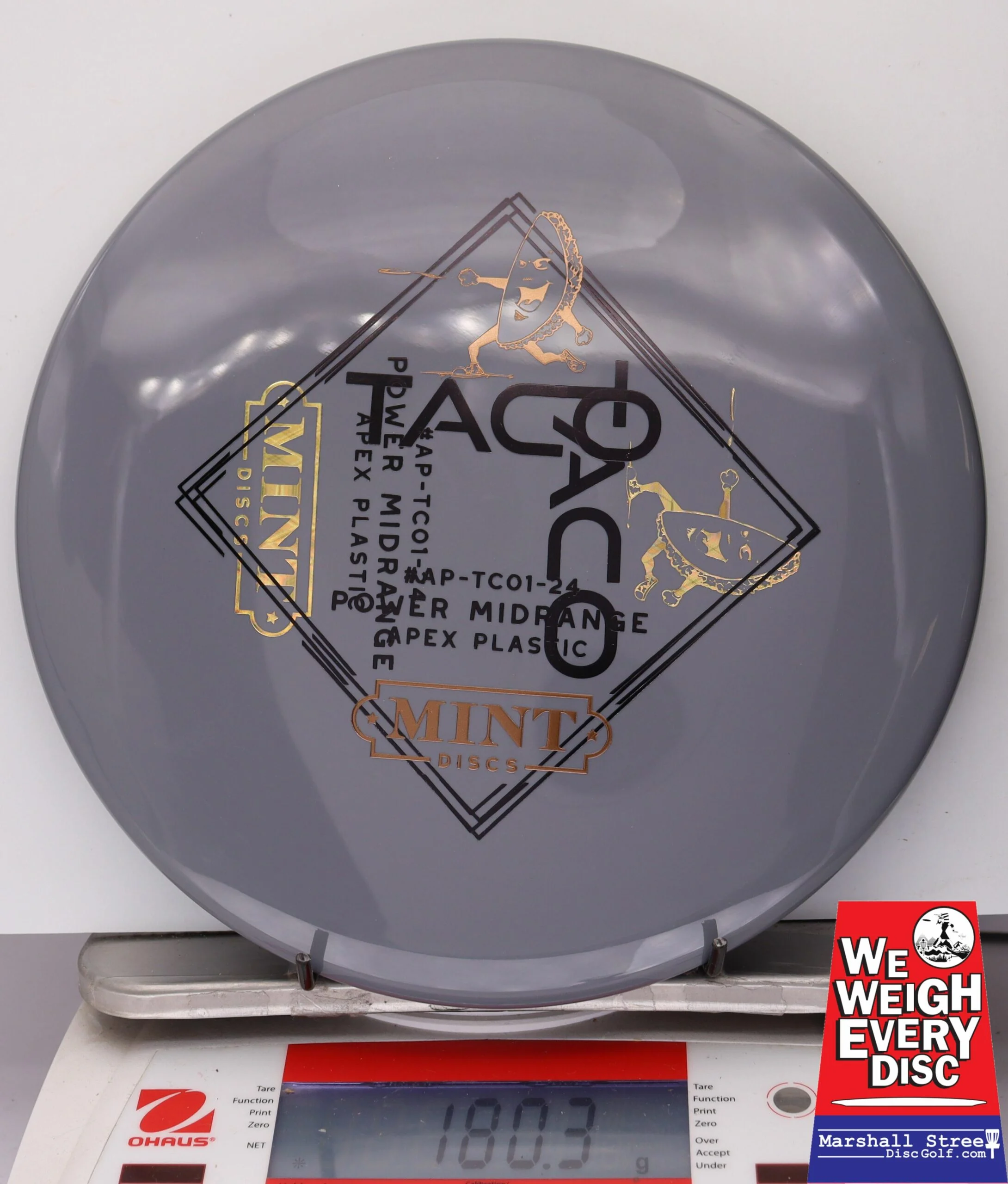 091896 X-Out Apex Taco - #12 Gray, 180