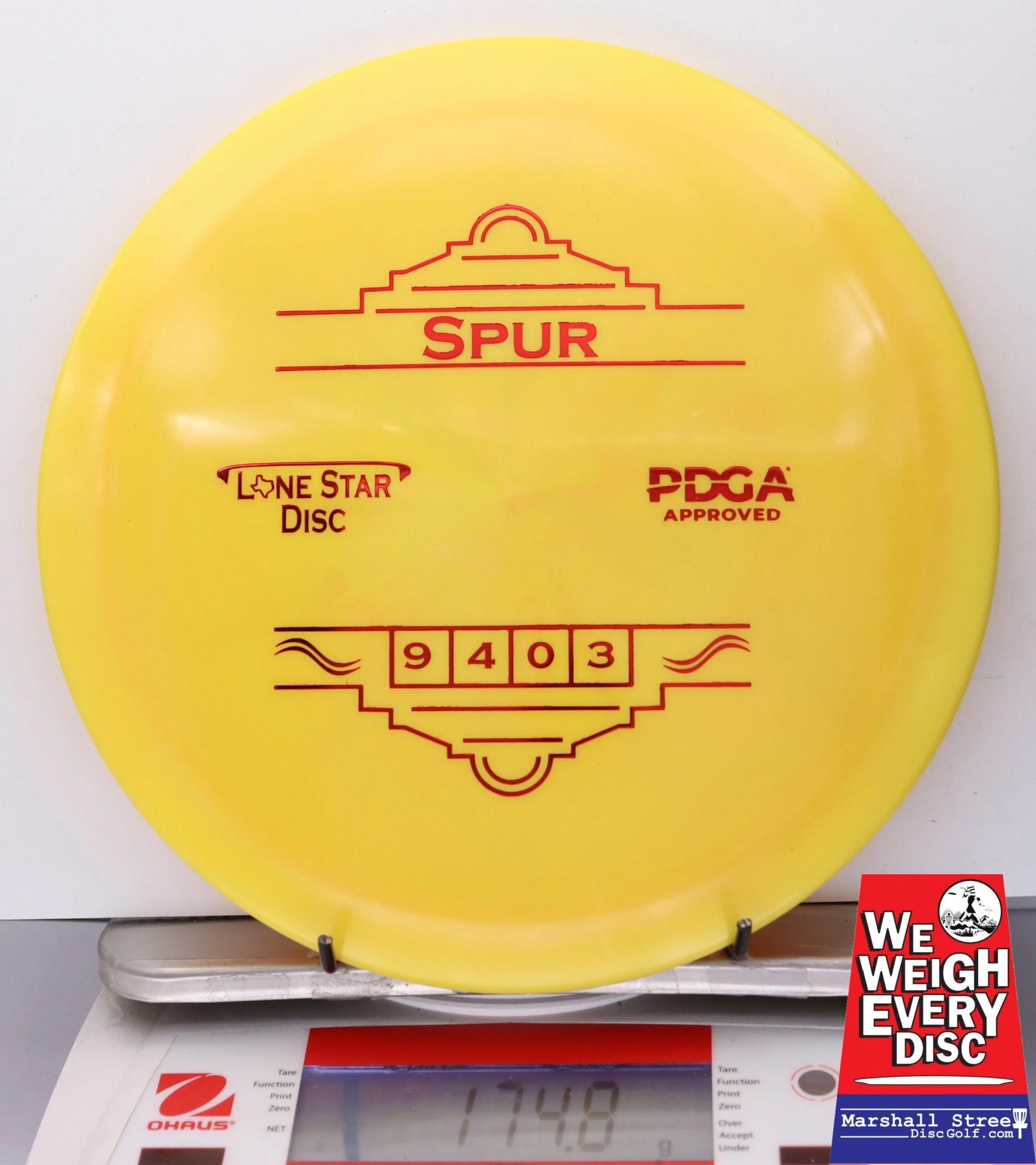 095334 Bravo Spur - #09 Yellow, 175