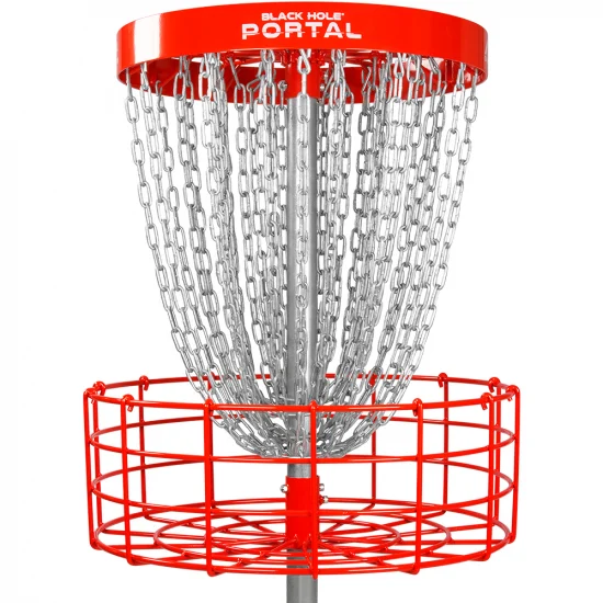 096603 MVP Black Hole Portal Course Basket - Red, Permanent