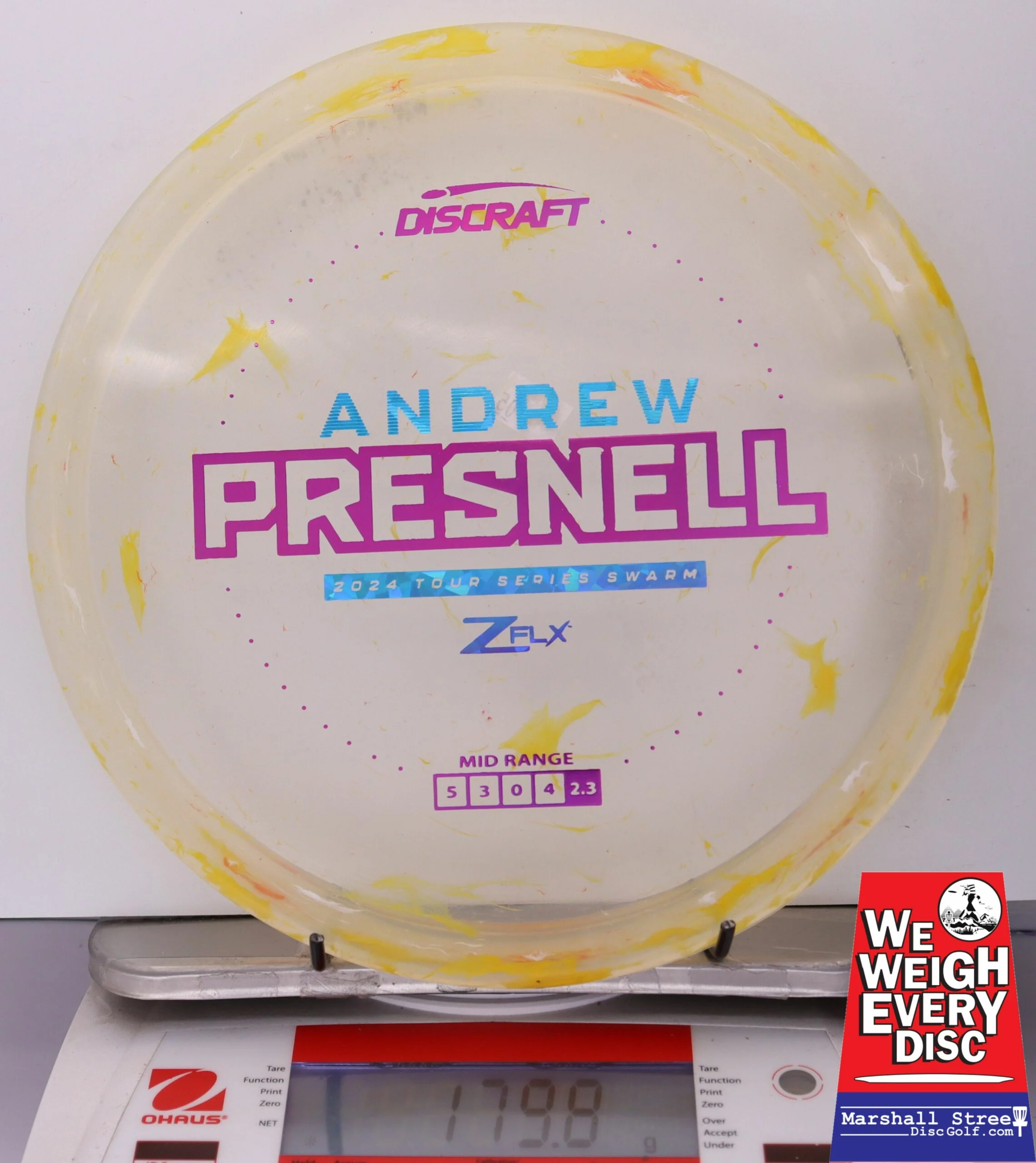 097864 Z FLX Jawbreaker Swarm, Andrew Presnell Tour Series '24 - #05 Yellow, 180