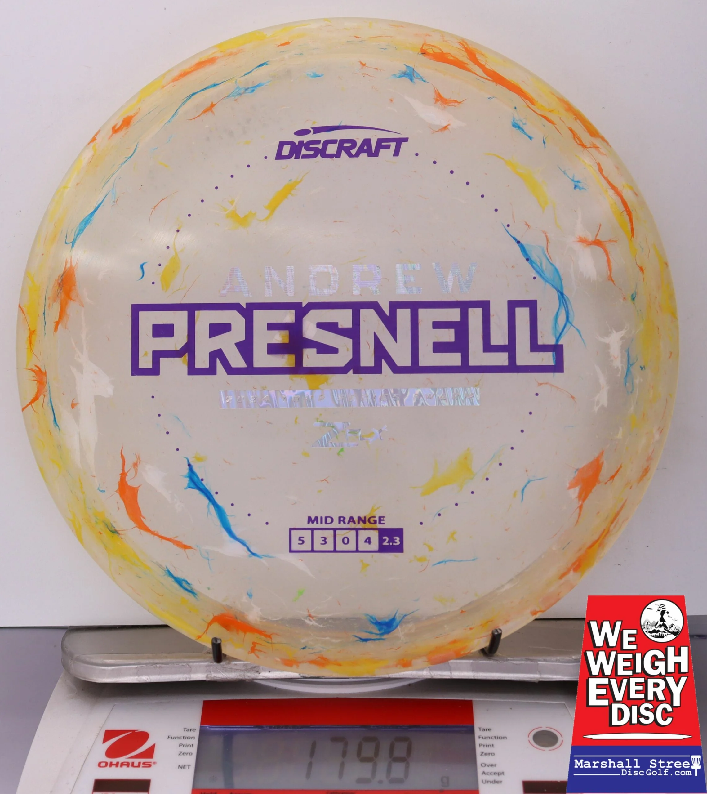 097886 Z FLX Jawbreaker Swarm, Andrew Presnell Tour Series '24 - #27 YlloOrnBlu, 180
